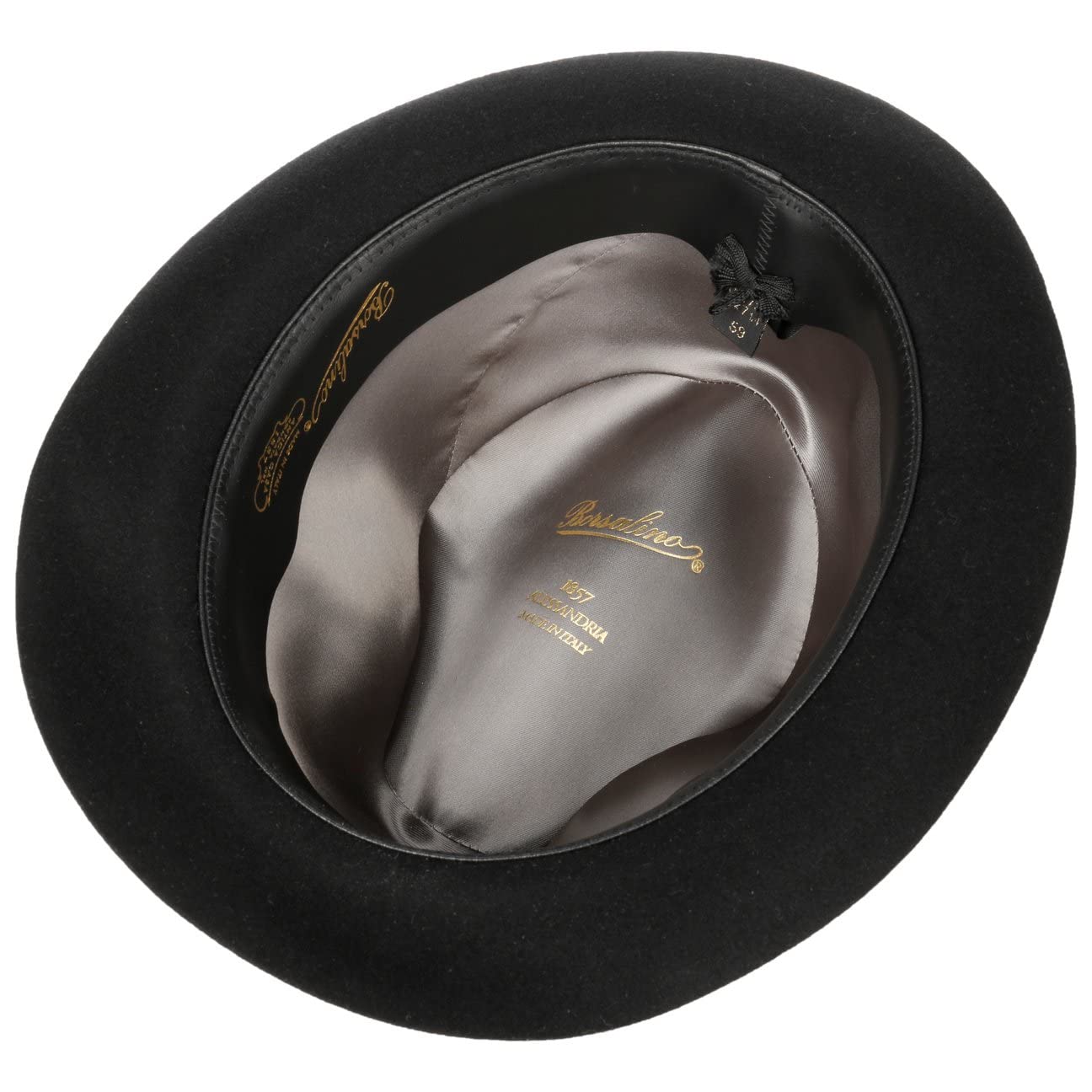 Borsalino Francesco Fur Felt Fedora Hat for Men - Elegant Formal Wear