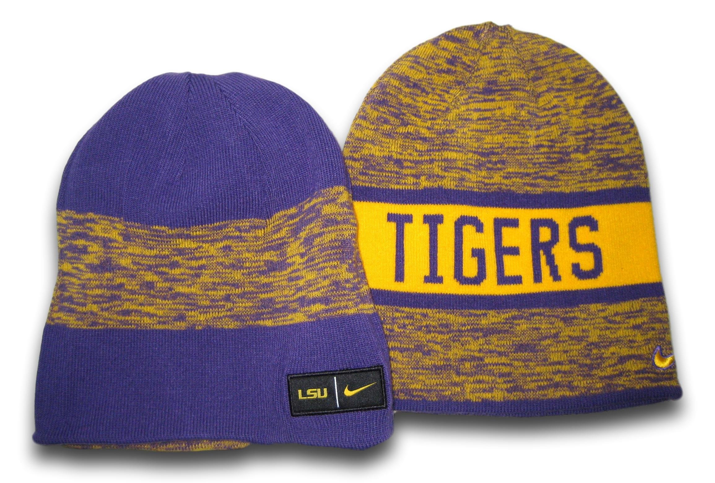 LSU Tigers Reversible Beanie Hat - Warm Winter Knit Skull Cap for Men & Women - Perfect for Football Games, Tailgating, and Cold Weather Outdoor Activities