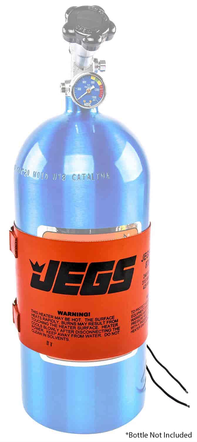 JEGS 16552 12V DC Nitrous Bottle Warmer for 10 lb & 15 lb Bottles - High Performance Heating for Racing & Automotive Use
