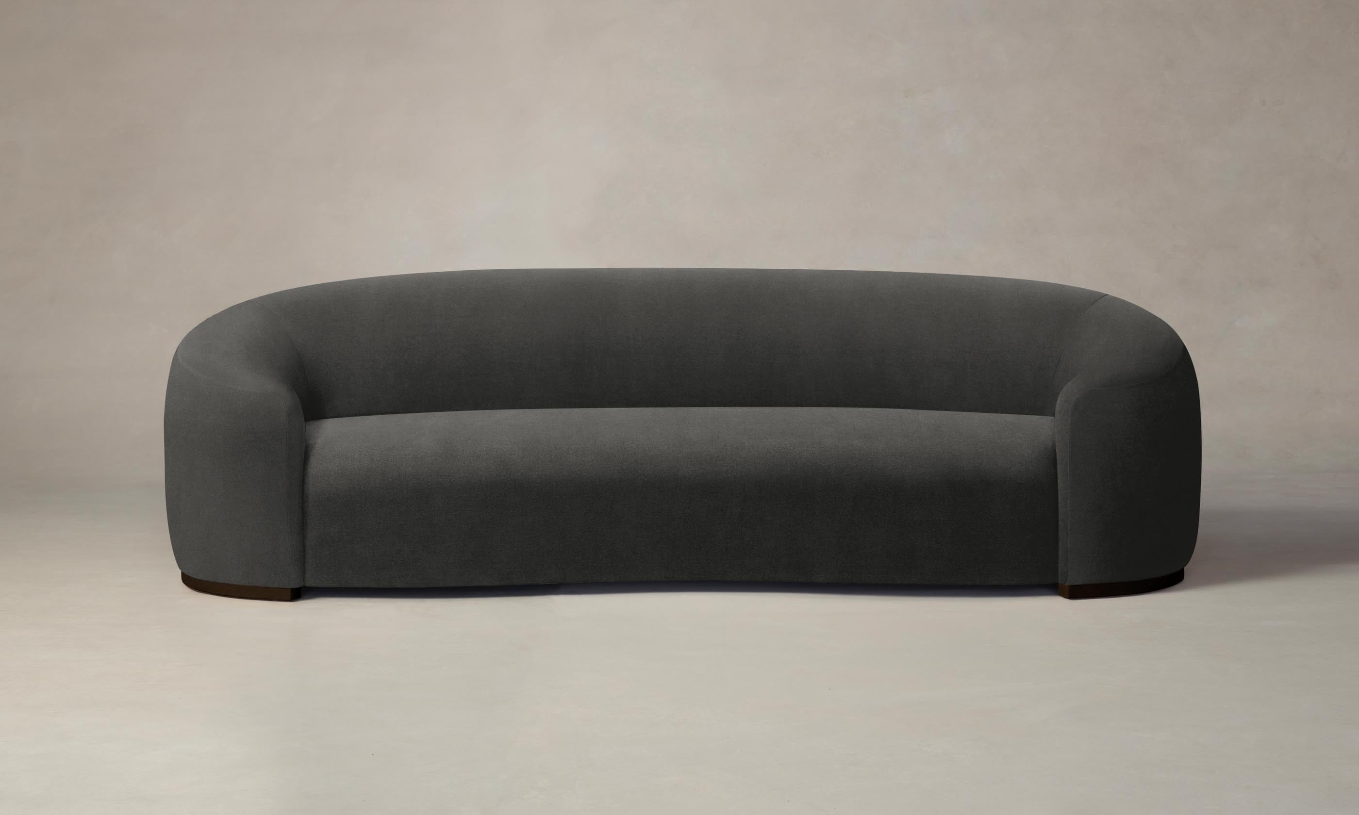 The Chelsea Sofa - Performance Velvet Slate Blue Modern Living Room Couch for Small Spaces | Perfect for Apartments, Condos & Cozy Homes