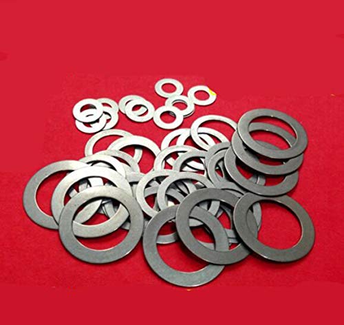10pcs M20/M22/M25 Stainless Steel Flat Washers - Ultra-Thin 0.1mm to 1mm Gaskets & Spacers - Anti-Rust, Corrosion Resistant for Plumbing, Automotive & Machinery (Inner Dia: M25 x 35 x 0.3)