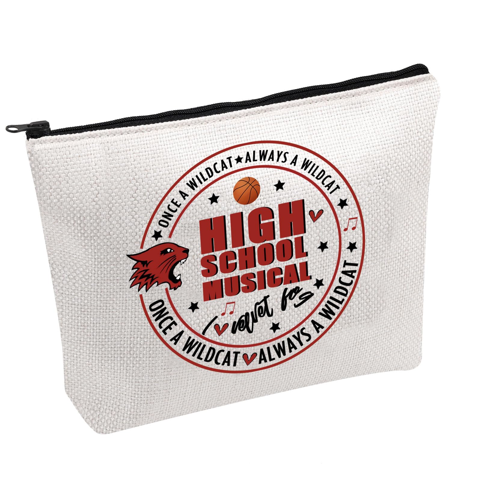 UJIMS High School Musical Series East High Wildcats Themed Makeup Bag - Perfect Gift for Theatre Fans & Musical Lovers (Great for School, Travel & Cosmetics Storage)