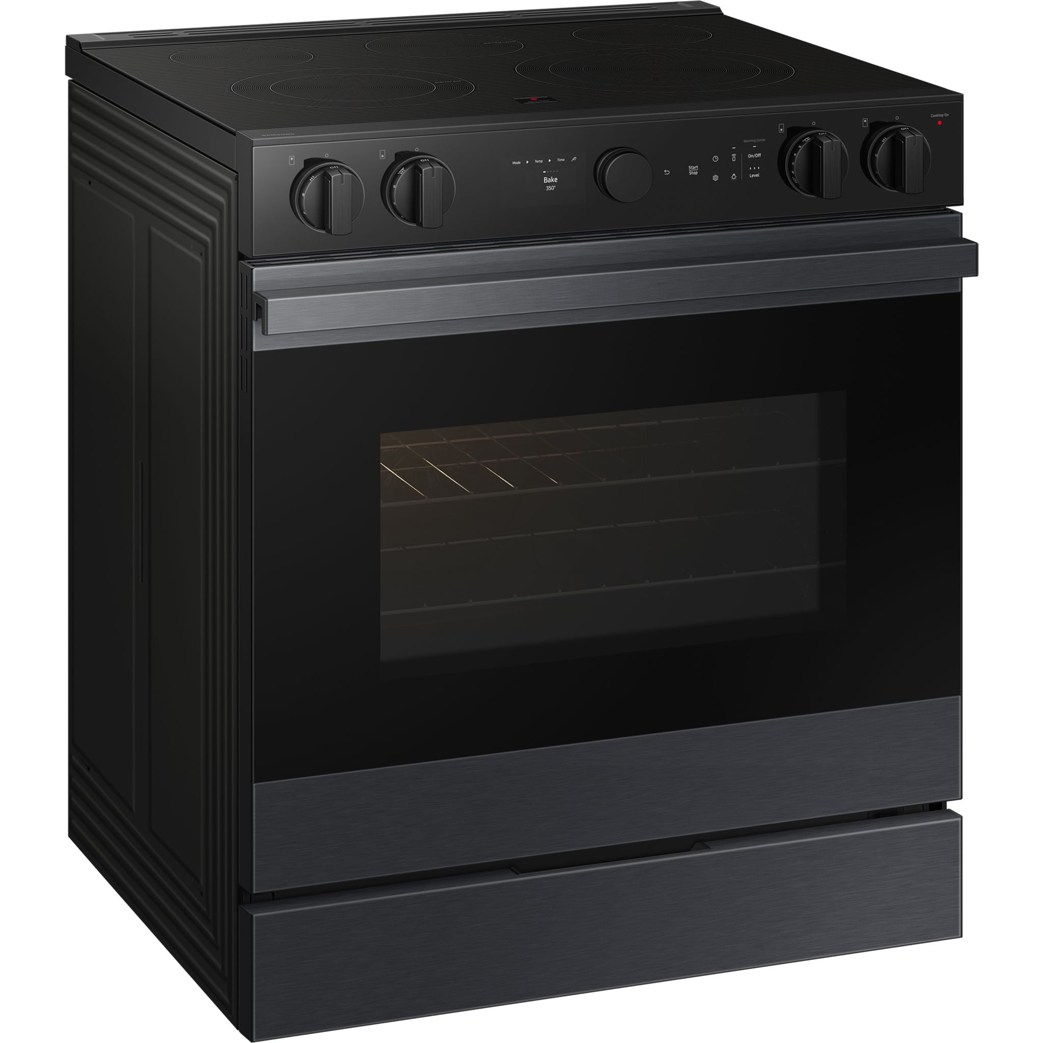 Samsung NSE6DG8500MTAC Slide-In Electric Range - 30 Inch Matte Black Stainless Steel for Modern Kitchen Cooking & Baking