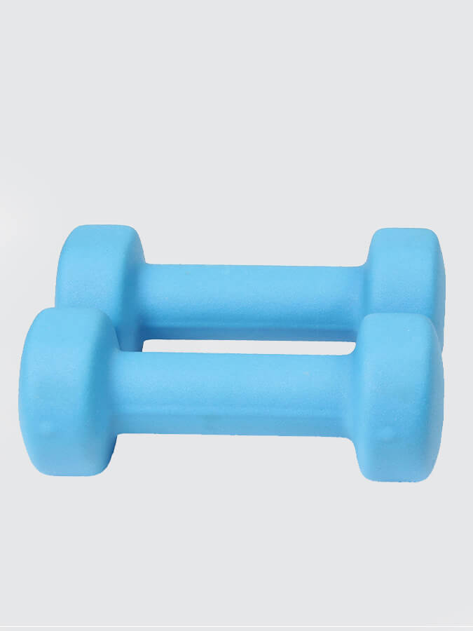 2Kg Neo Dumbbells Set of 2 - Lightweight Yoga & Fitness Weights for Women & Men - Perfect for Home Workouts, Yoga, Pilates and Strength Training (Blue)