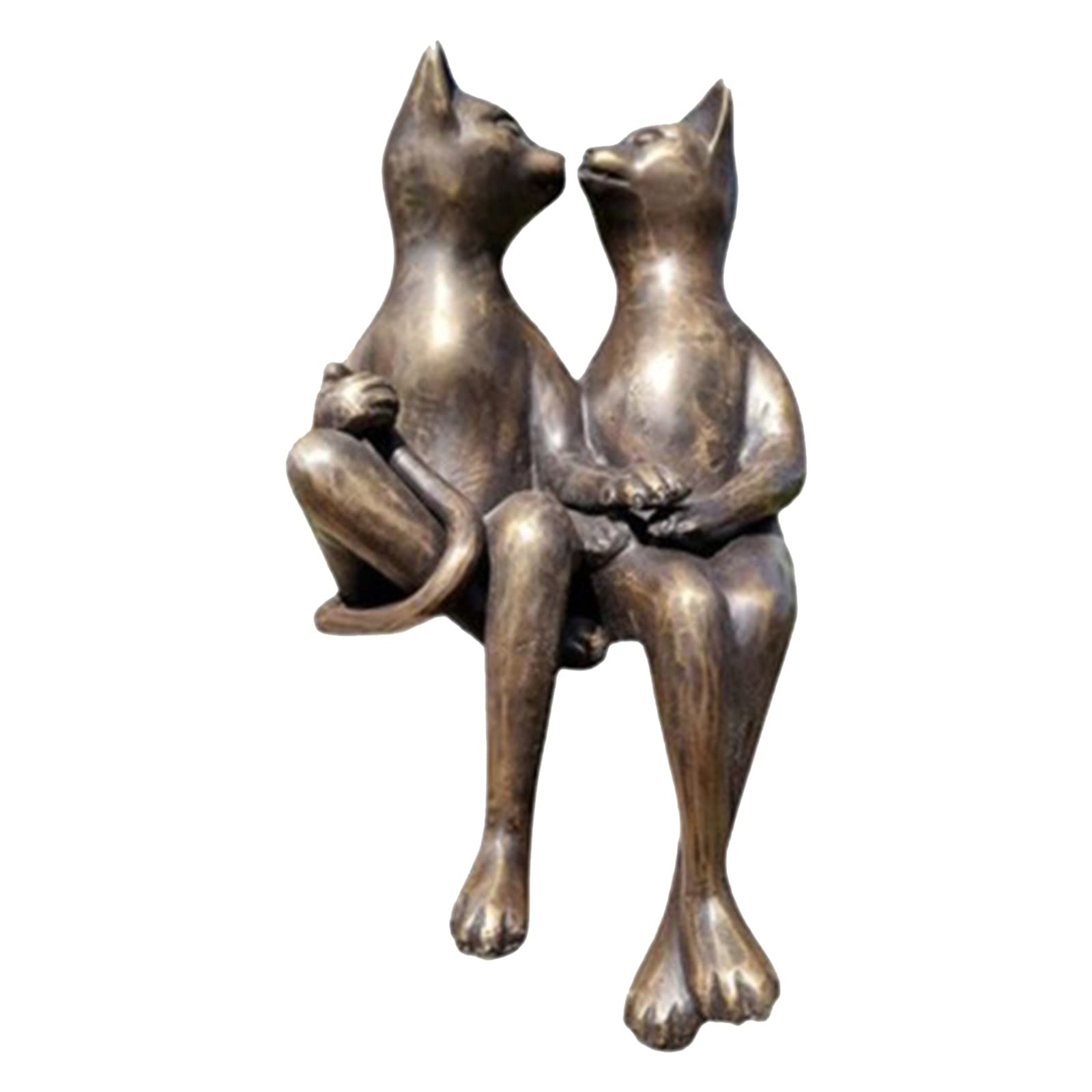 Romantic Resin Couple Cat Ornaments - Birthday Decorations for Women, Garden Love Dating Crafts, Home & Bedroom Wall Decor - Perfect for Valentine's Day Gifts, Anniversary Presents, and Couples Home Decor