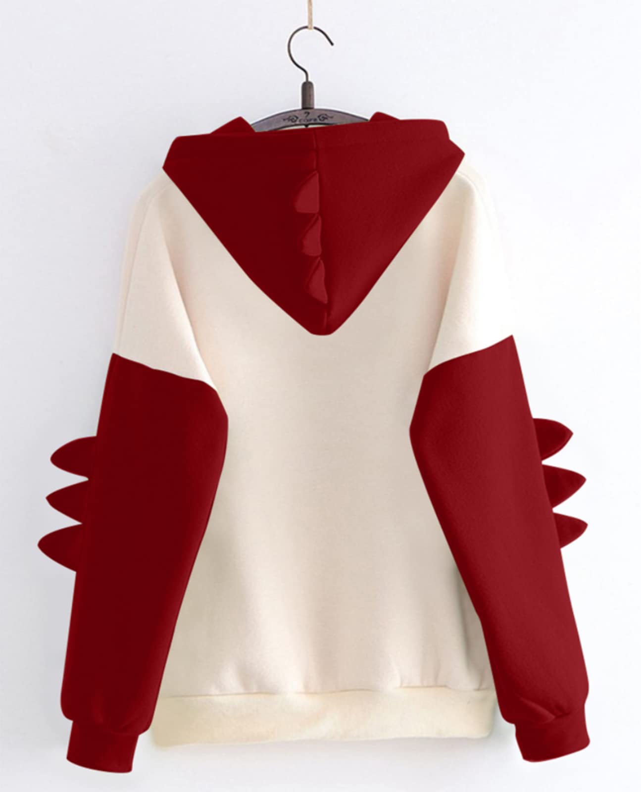 Cute Dinosaur Hoodie for Women - Kawaii Pullover Sweatshirt with Hood | Cozy Casual Wear for Outings, Lounge & Gifts