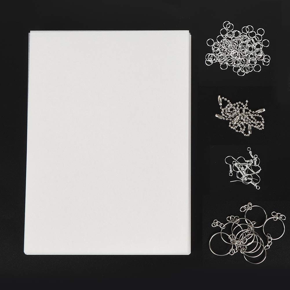 Premium Heat Shrinkable Film Jewelry Making Kit - DIY Necklace Pendant Craft Supplies (201453) for Handmade Jewelry & Gift Making Projects