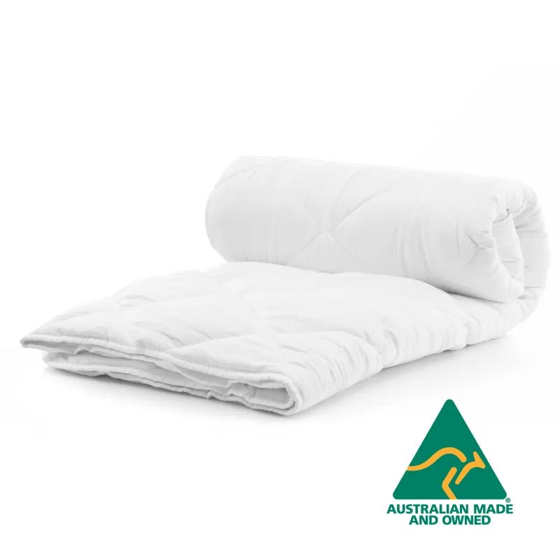 Premium Australian Merino Wool Quilt 350GSM - 210x210cm Queen Size All-Season Warmth for Bedroom & Guest Room - Hypoallergenic & Breathable Luxury Bedding