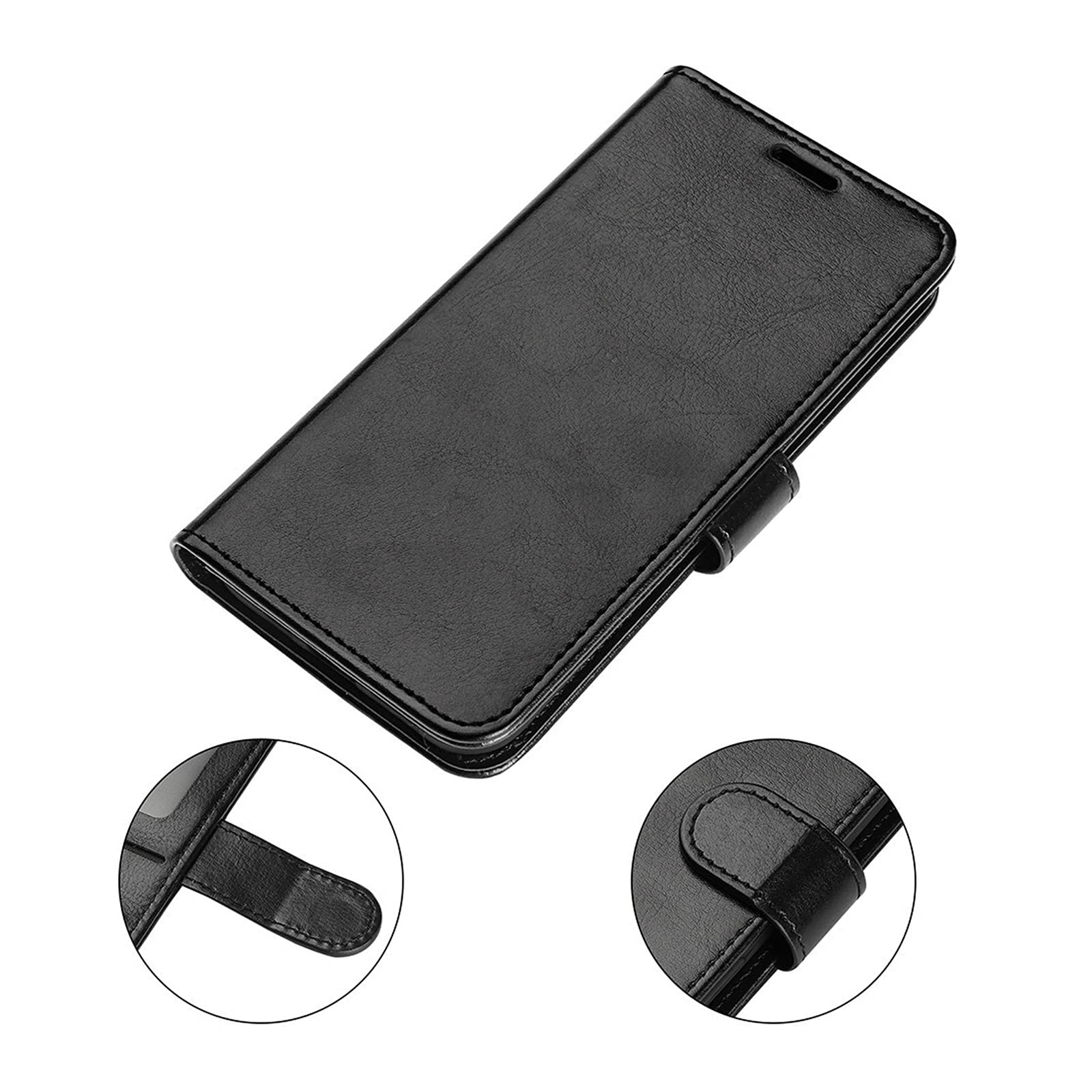 iPhone 13/13 Pro/13 Pro Max 5G Phone Case with 3 Card Slots & Flip Cover - Premium Crazy Horse Pattern Leather Wallet Case for Women & Men | Perfect for Travel, Work & Daily Use