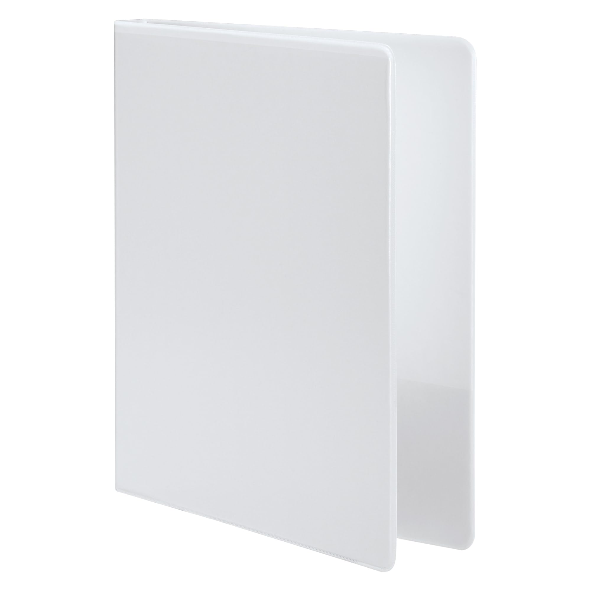 Wilson Jones 3 Ring Binder 1/2 Inch - Round Ring View Binder Letter Size, Customizable White 362 Series (W362-13WV) - Perfect for School, Office & Home Organization