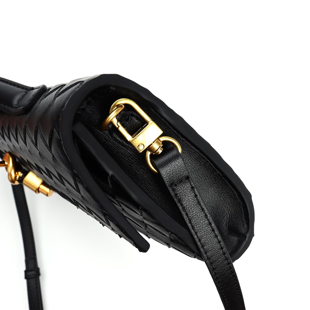 Elegant Women's Evening Clutch Bag with Detachable Chain - Genuine Leather Shoulder Bag & Crossbody Purse for Parties, Weddings & Date Nights