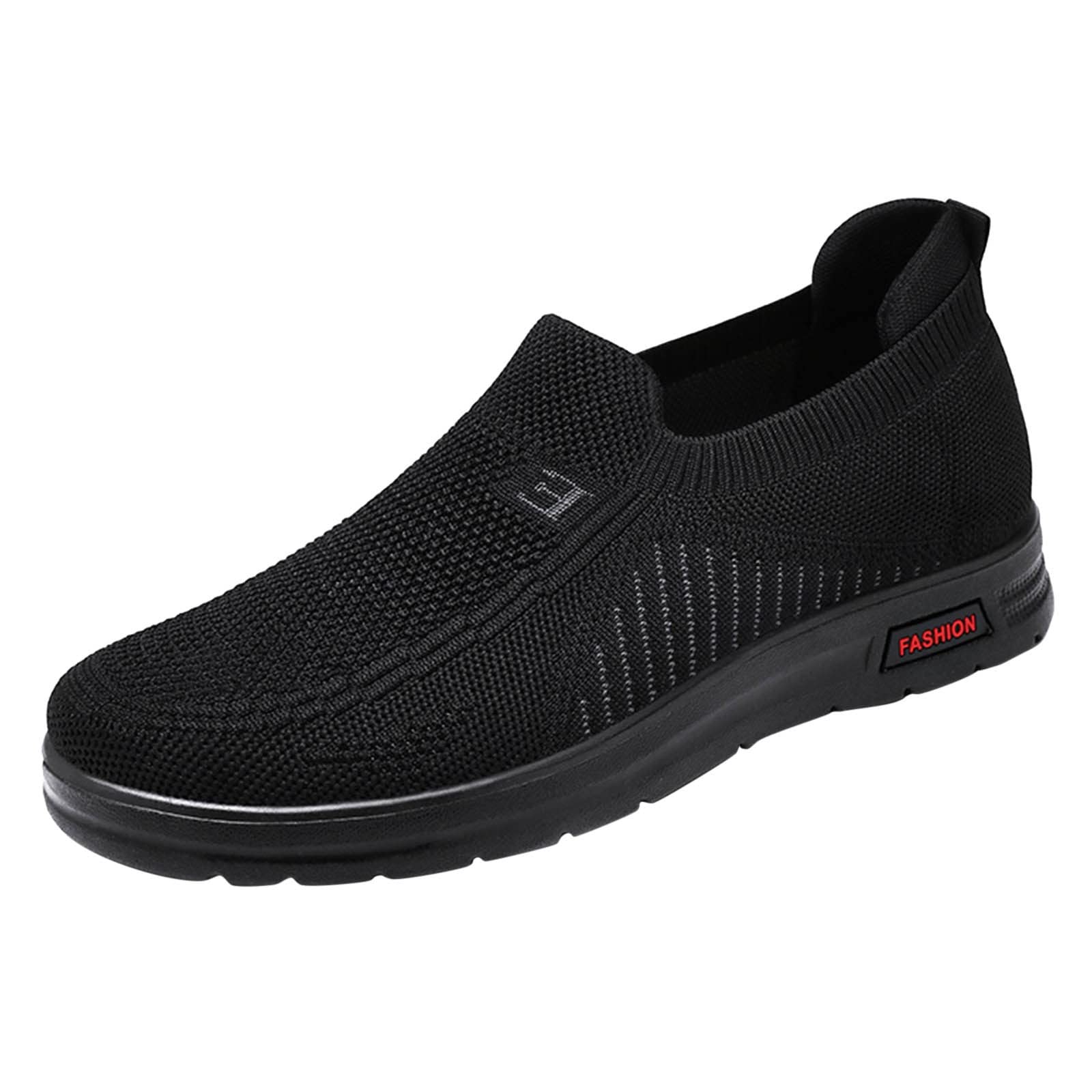 **POTTON Men's Slip-On Walking Shoes - Breathable Mesh, Non-Slip Work Sneakers for Tennis, Running & Casual Wear - Lightweight Comfortable Sport Shoes for Men**    *(Ideal for daily walks, gym workouts, office wear, and outdoor activities.)*