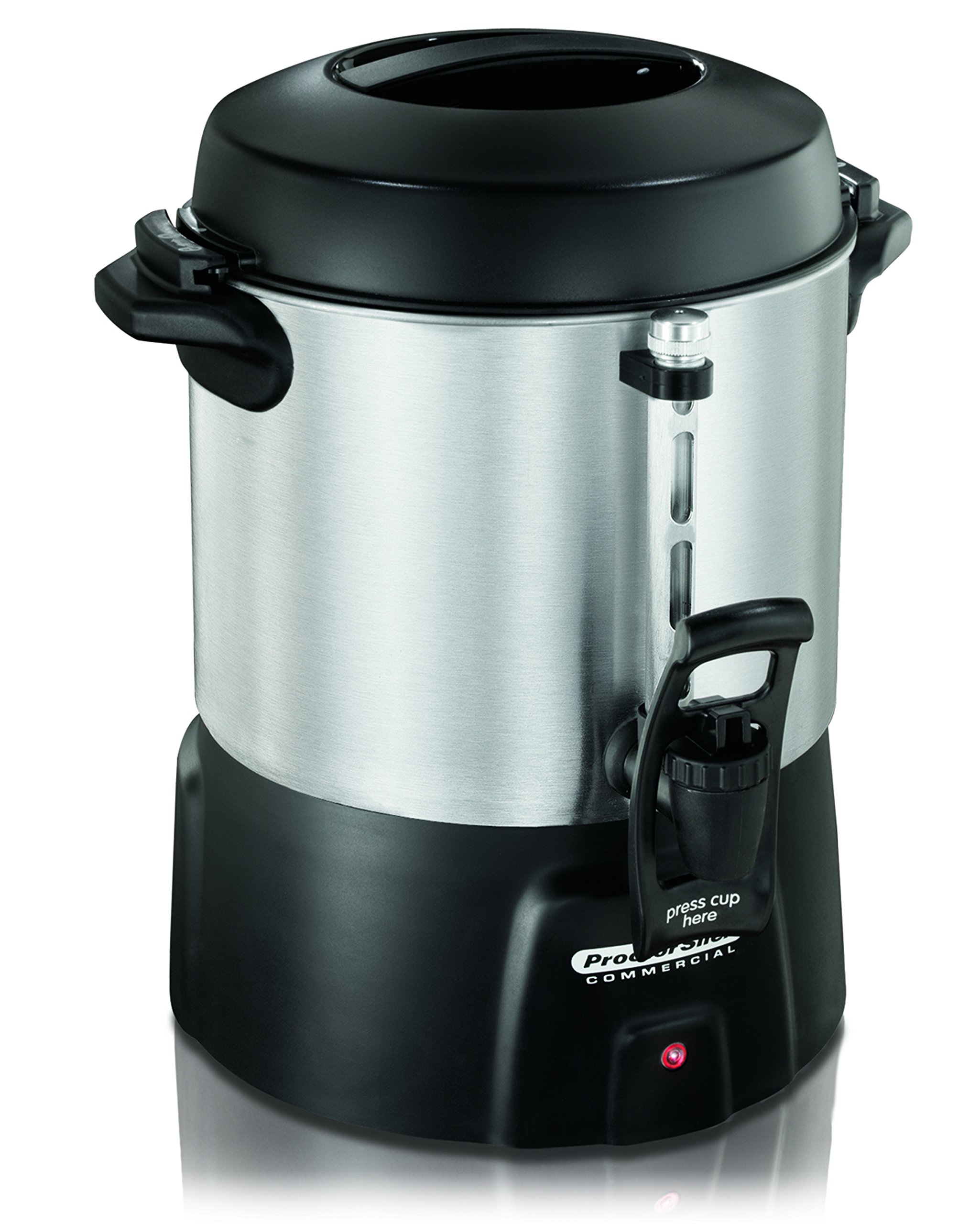Proctor Silex 45040 40-Cup Commercial Coffee Urn - Brushed Aluminum & Stainless Steel - Perfect for Offices, Events & Catering Services