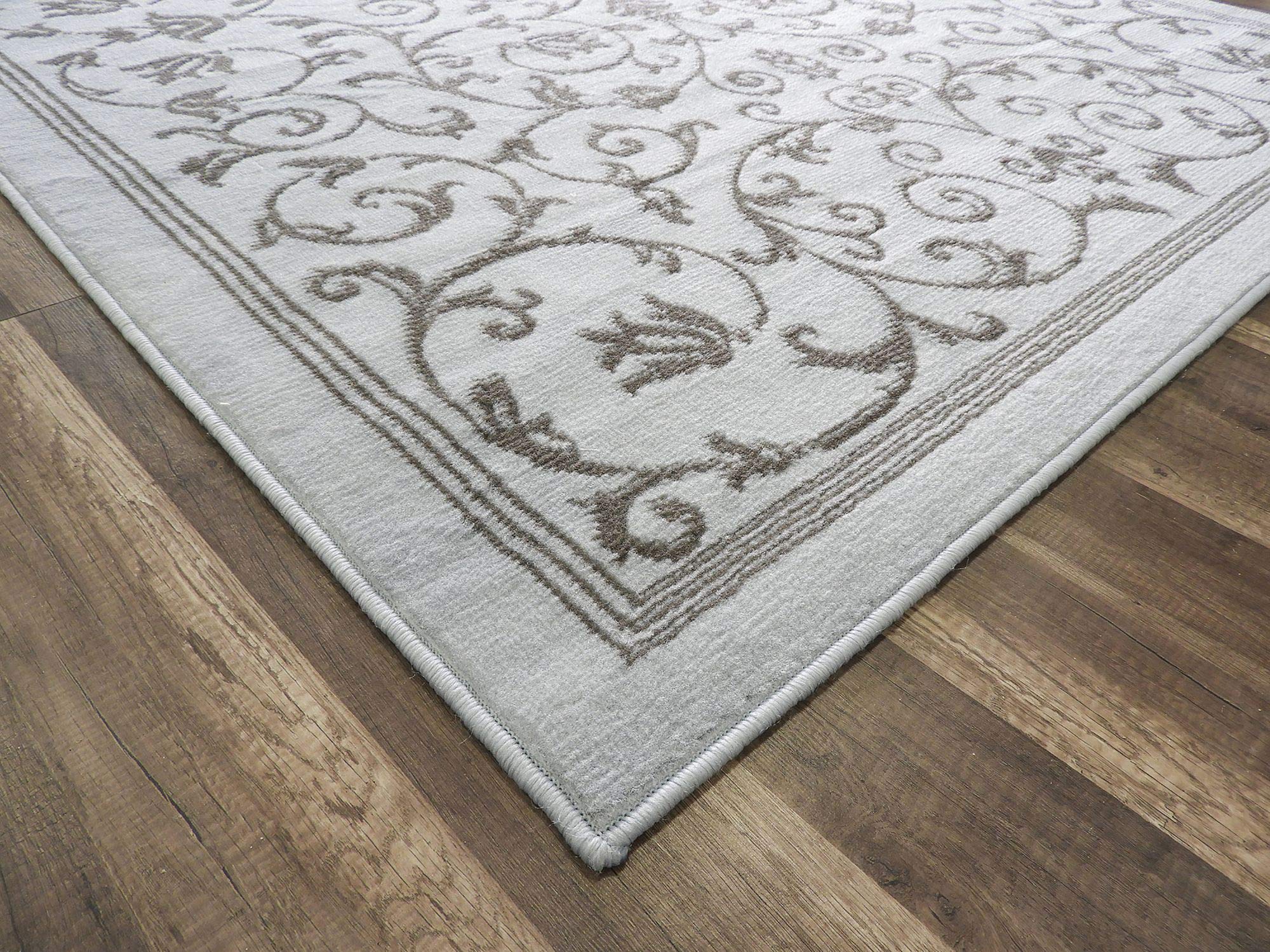 Rugs America Belfort BM20A Vines Blue Transitional Scroll Area Rug 2'6