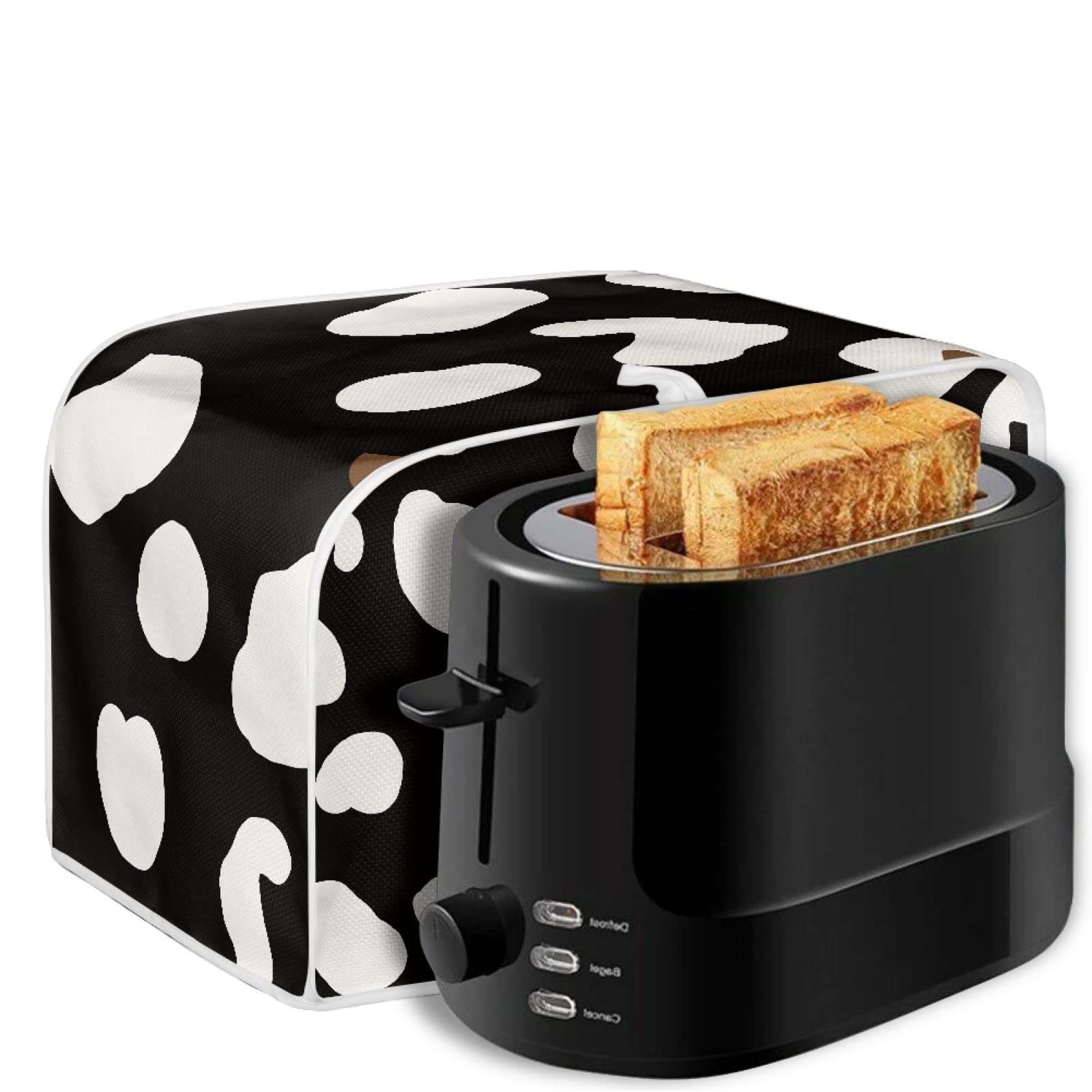 Washable Horse & Cow Pattern 2-Slice Toaster Cover - Durable Kitchen Appliance Protector for Toasters & Bread Makers | Perfect for Country Style Kitchens & Farmhouse Decor