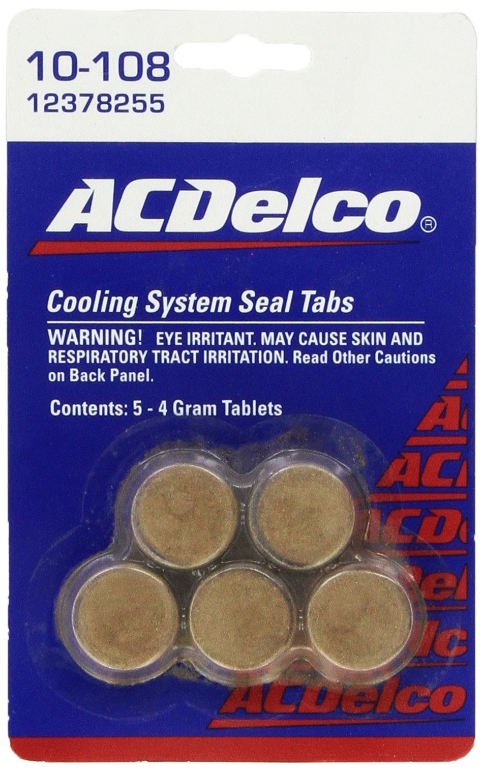 Genuine GM 12378255 Cooling System Seal Tablet - 4 Grams (Pack of 5) | Automotive Coolant Leak Repair | Prevent Overheating & Engine Damage for GM Vehicles