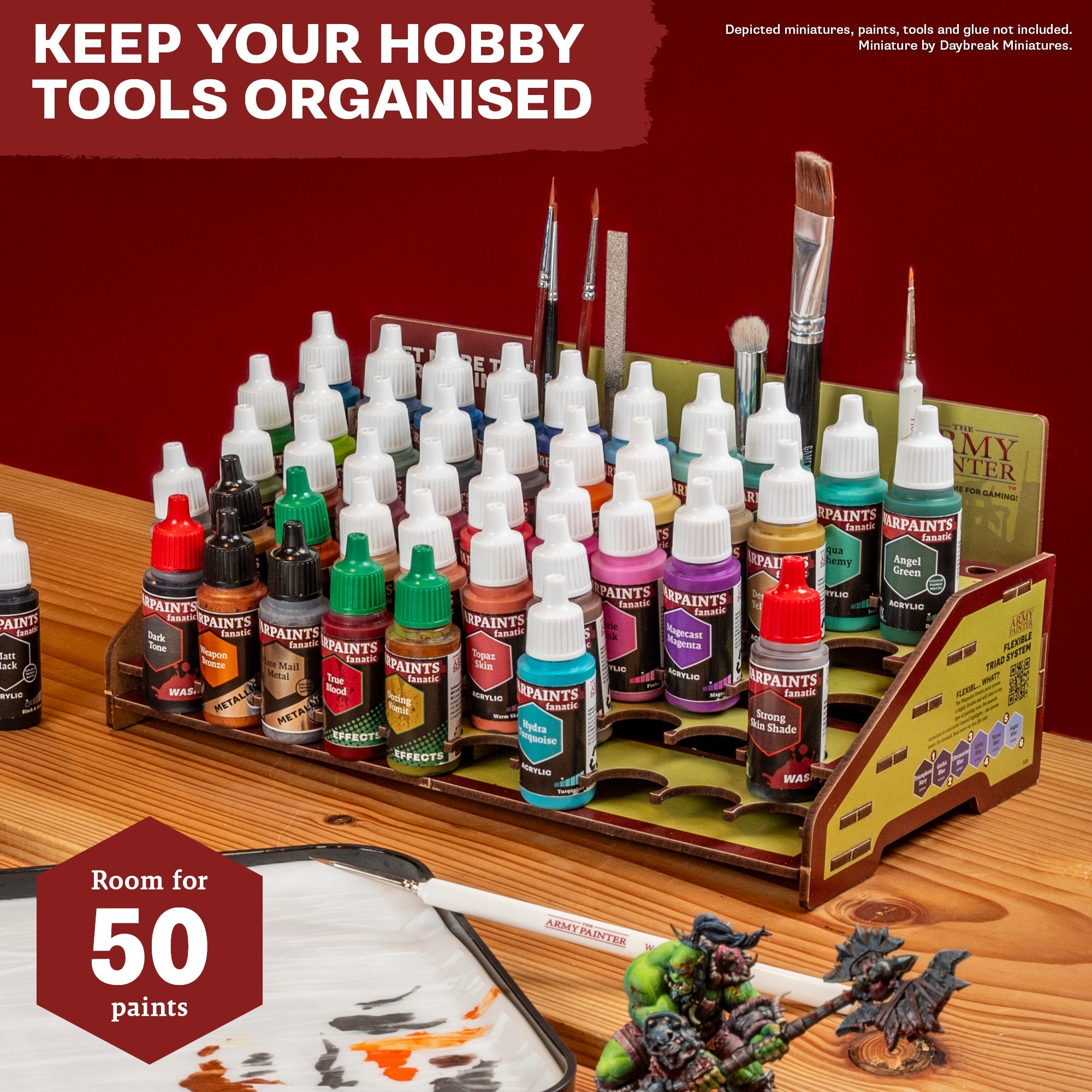 50 Pack Paint Station Set - Professional Artist Painting Palette with Mixing Wells & Thumb Hole - Perfect for Acrylic, Oil, Watercolor Painting - Art Studio & Classroom Supplies