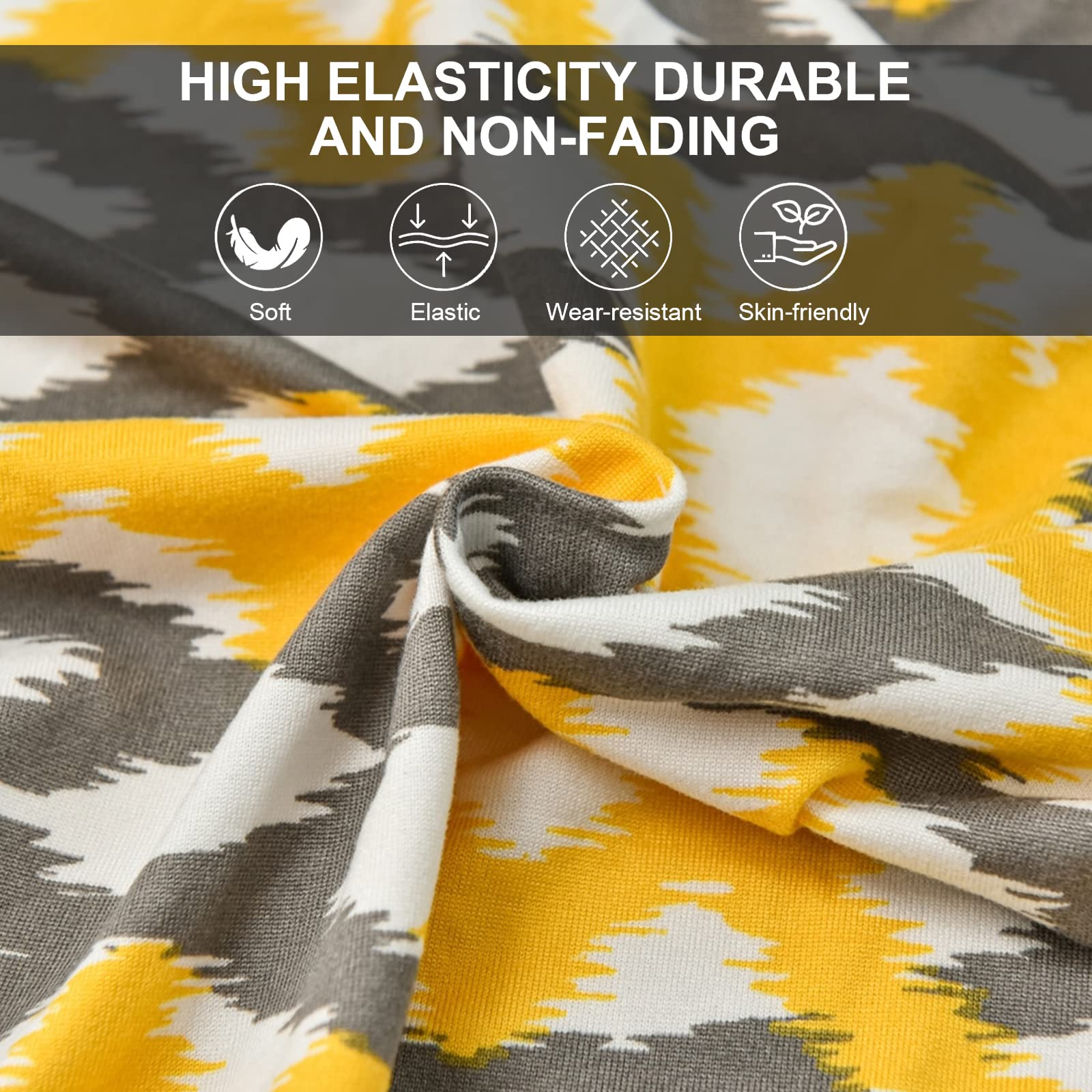 Eco-Friendly Ancheng Stretchable Dining Chair Covers - Removable Bench Slipcovers for Kitchen & Living Room Furniture Protection | Perfect for Home Decor & Daily Use