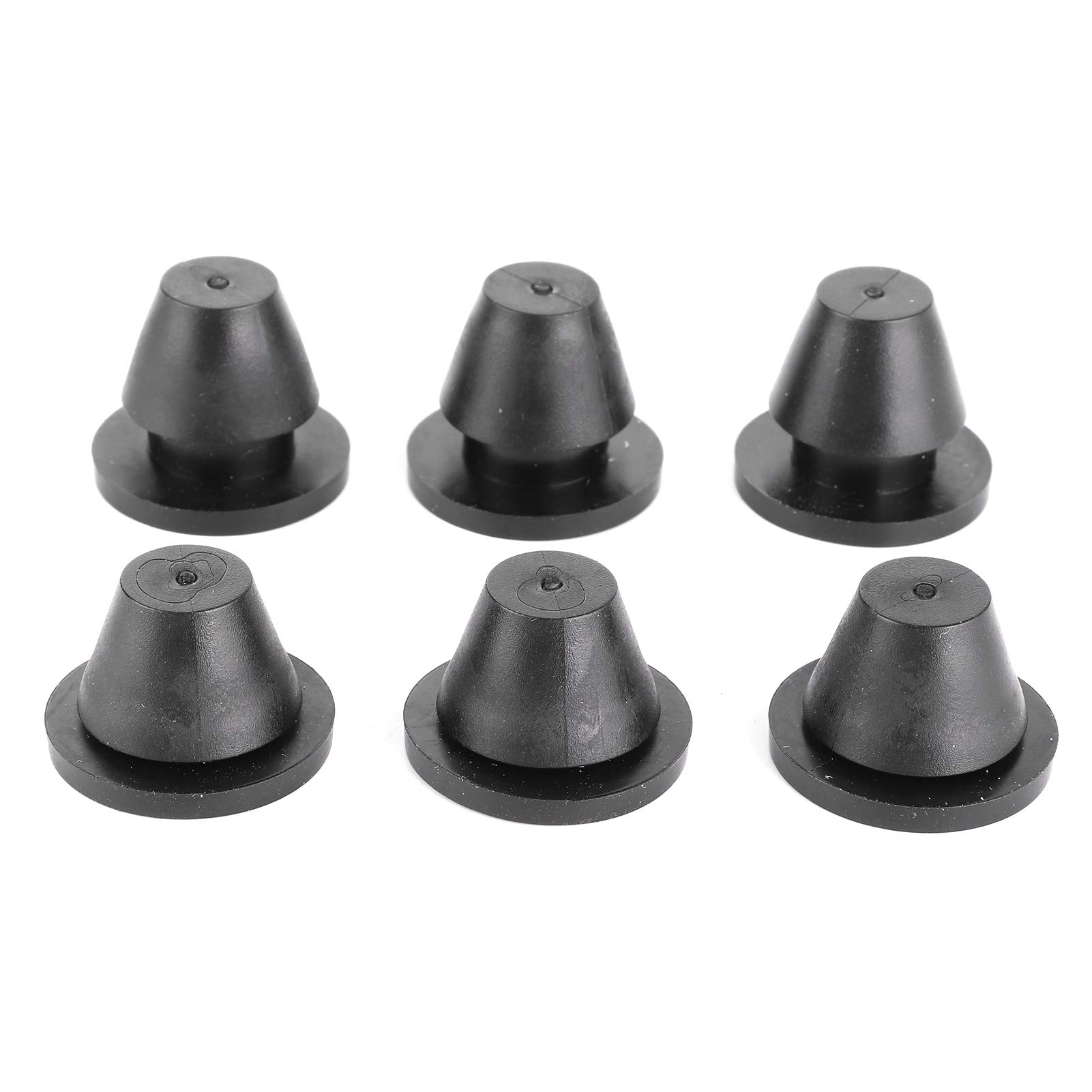 6Pcs Rubber Side Cover Grommets & Gasket Set 0521-1235 - Motorcycle Fairing Accessories for Harley-Davidson FLH Models - Perfect for Side Panel Protection & Vibration Reduction