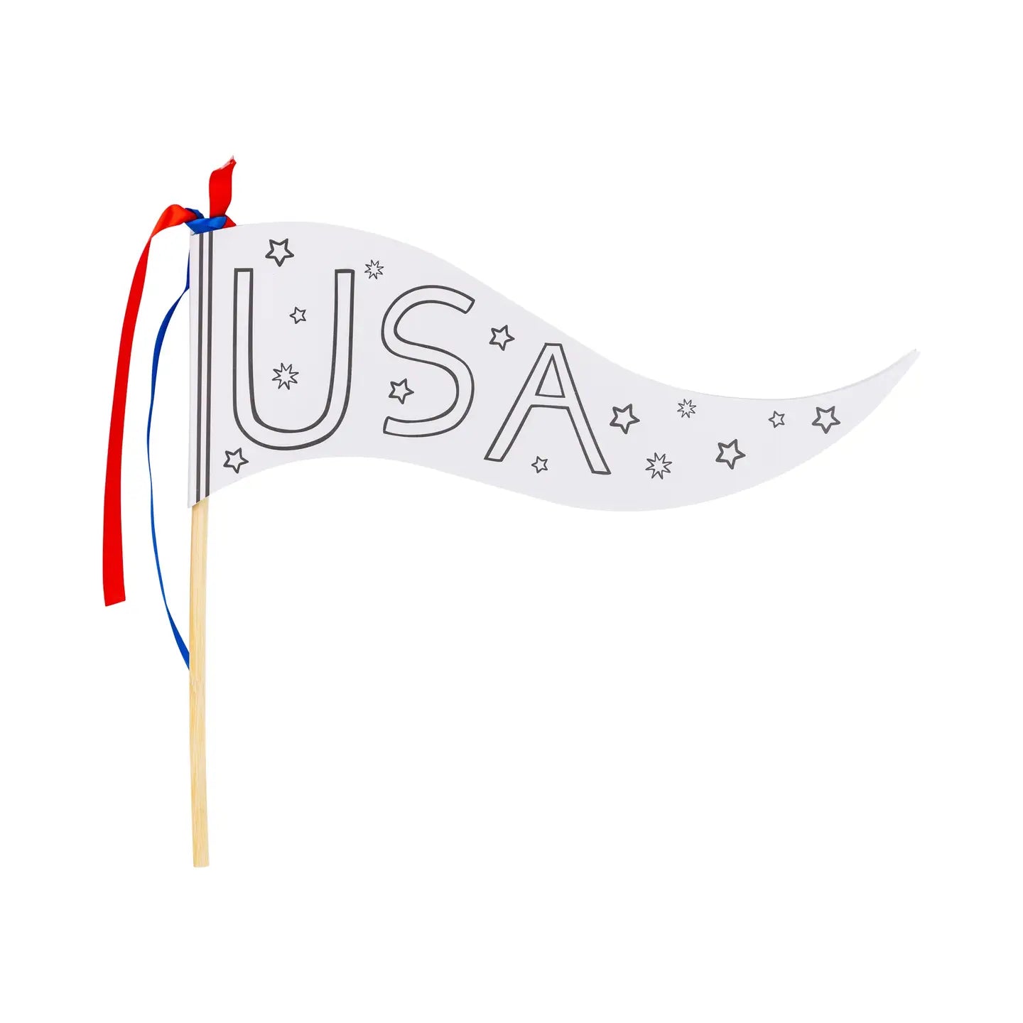 Premium Cardstock Coloring Pennant Flags - DIY Kids Crafts, Classroom Decor & Party Banners - Perfect for Birthday Celebrations, School Projects & Holiday Decorations