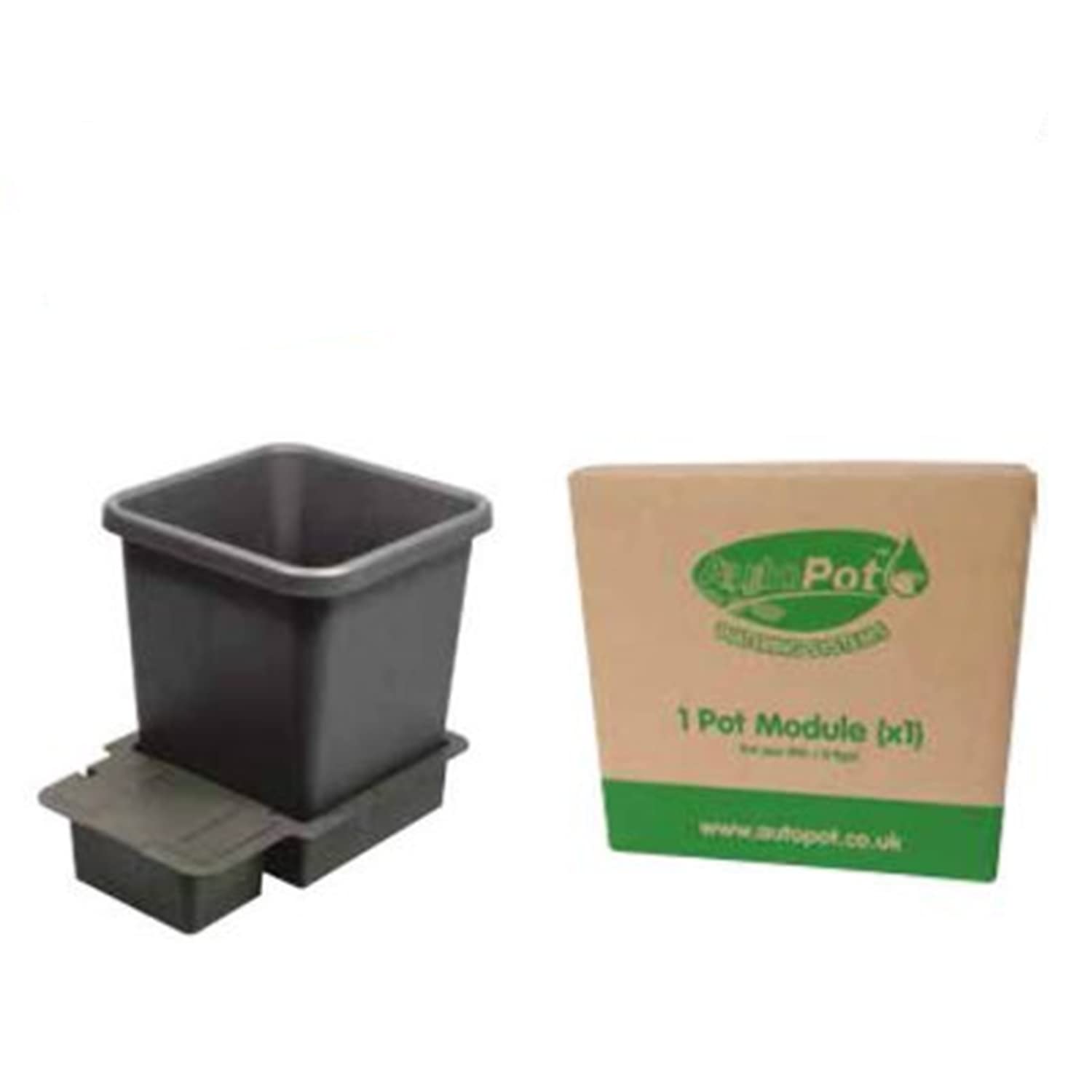 AutoPot 1 Pot Module - 3.9 Gallon Self-Watering Hydroponic System with Gravity-Fed Technology - Perfect for Indoor Herb Gardens, Balcony Plants & Small Space Gardening (No Tank Included)