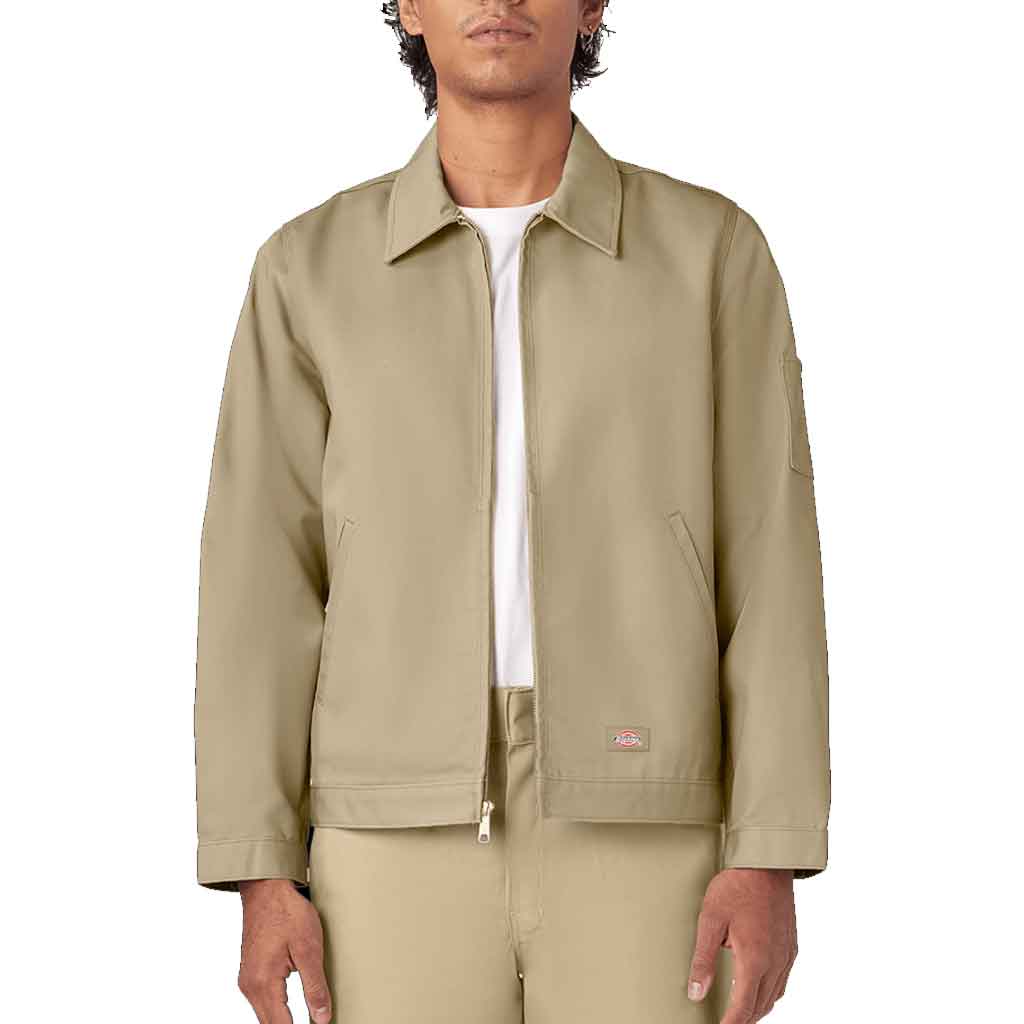Dickies Unlined Eisenhower Jacket for Men - Classic Khaki Workwear Jacket | Durable Cotton Twill | Casual & Work Style | Perfect for Outdoor Activities & Daily Wear