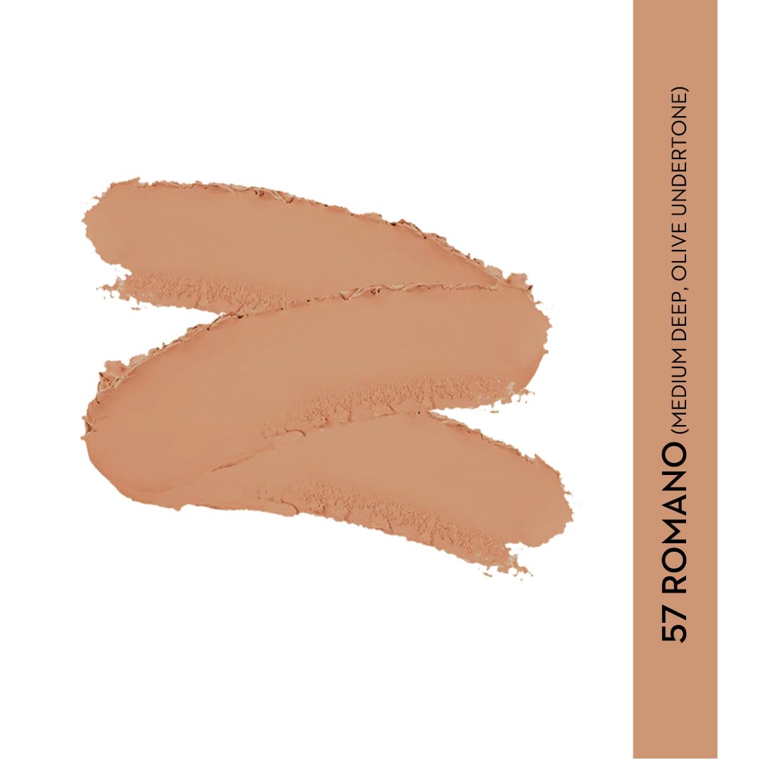 SUGAR Cosmetics Ace of Face Foundation Stick -57 Romano (Medium Deep, Olive Undertone) - Full Coverage, Matte Finish, Long-Lasting Makeup for Flawless Skin | Perfect for Everyday Wear, Special Occasions & Photo Shoots