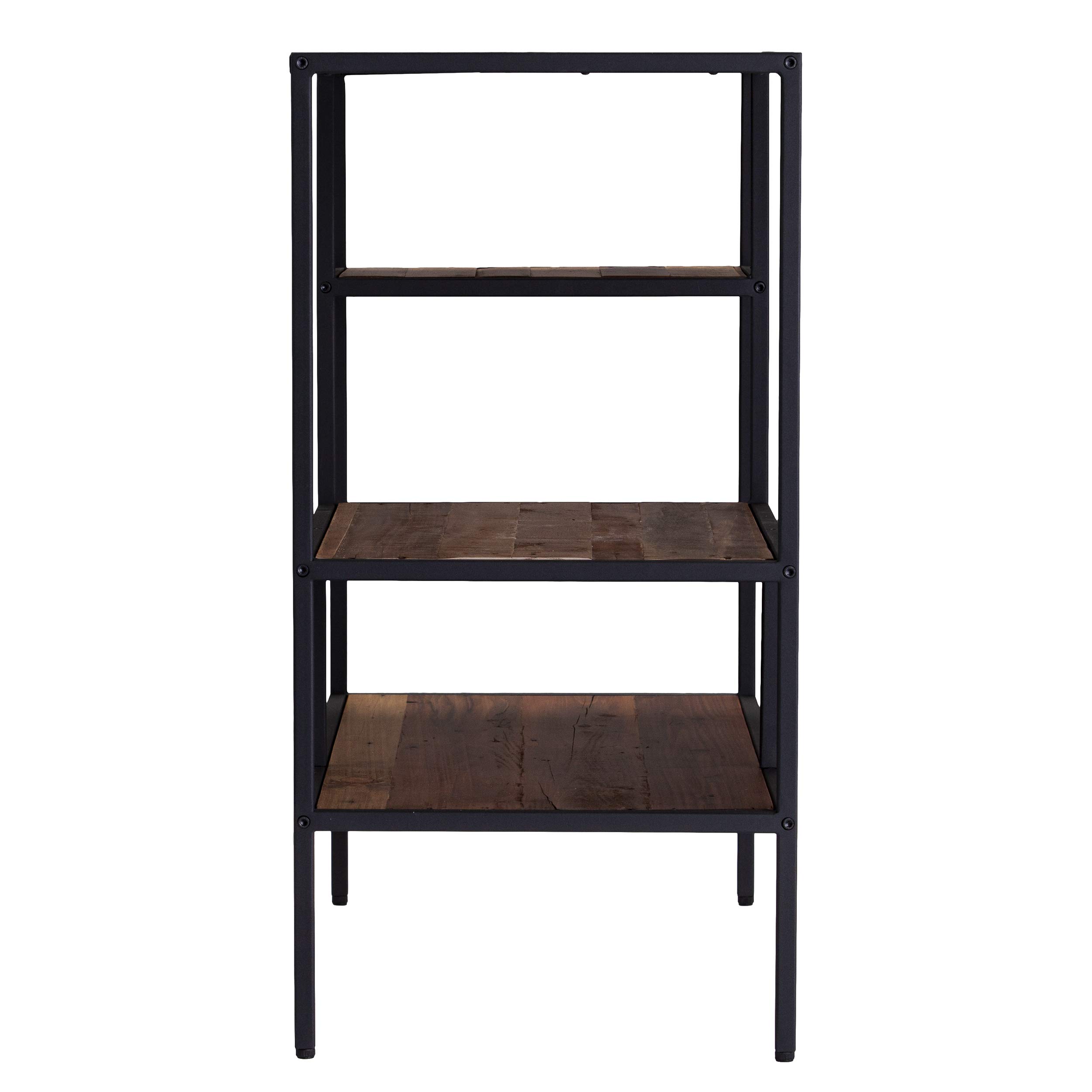 SEI Furniture Mathry Bookcase Bookshelf - Natural Cream Wooden Storage Shelf for Living Room, Bedroom, Office & Study - Organize Books, Decor & Essentials