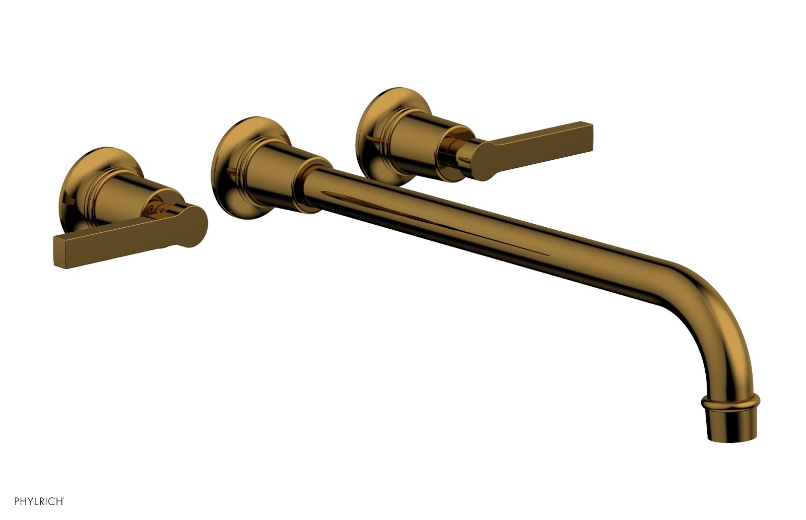 HEX MODERN Wall Mount Lavatory Faucet Set with 14