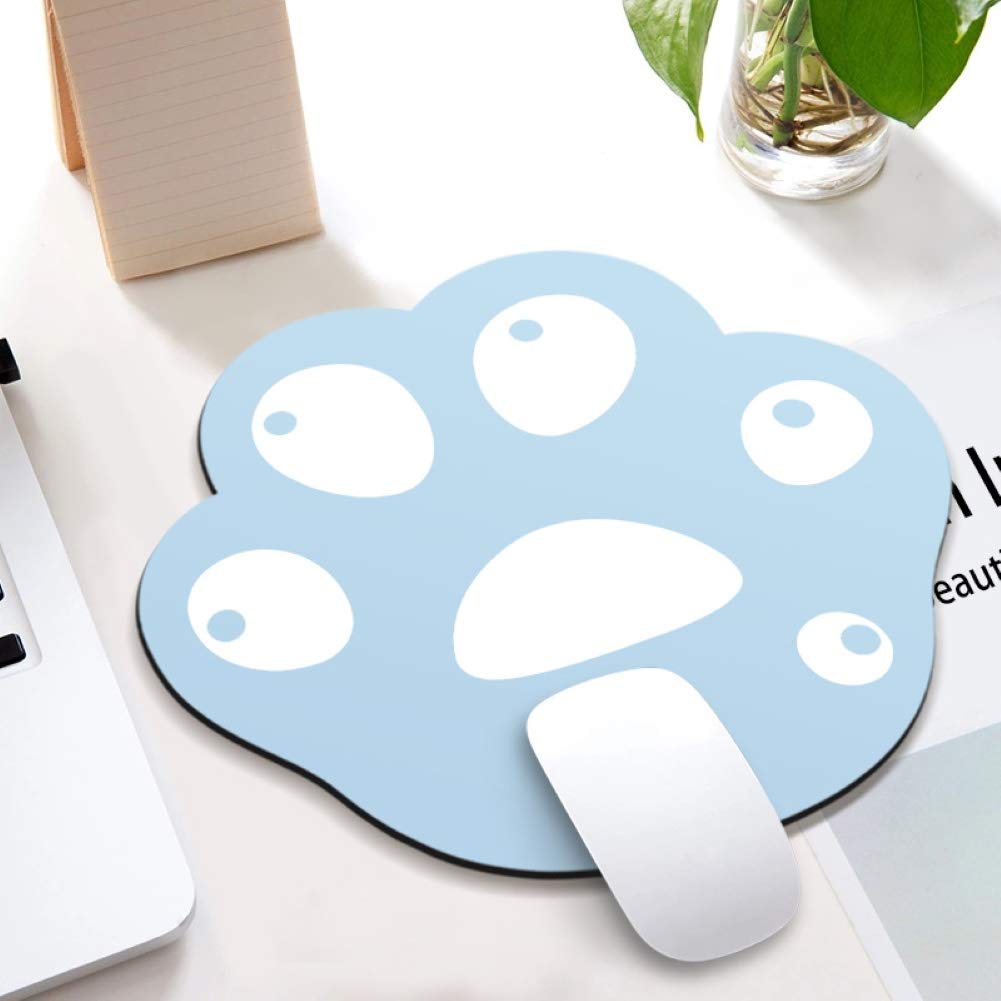 Anti-Slip Cute Cartoon Cat Paw Mouse Pad - Non-Slip Computer Desk Mat for Gaming & Office Work - Black Ergonomic Mousepad for PC Laptop Accessories