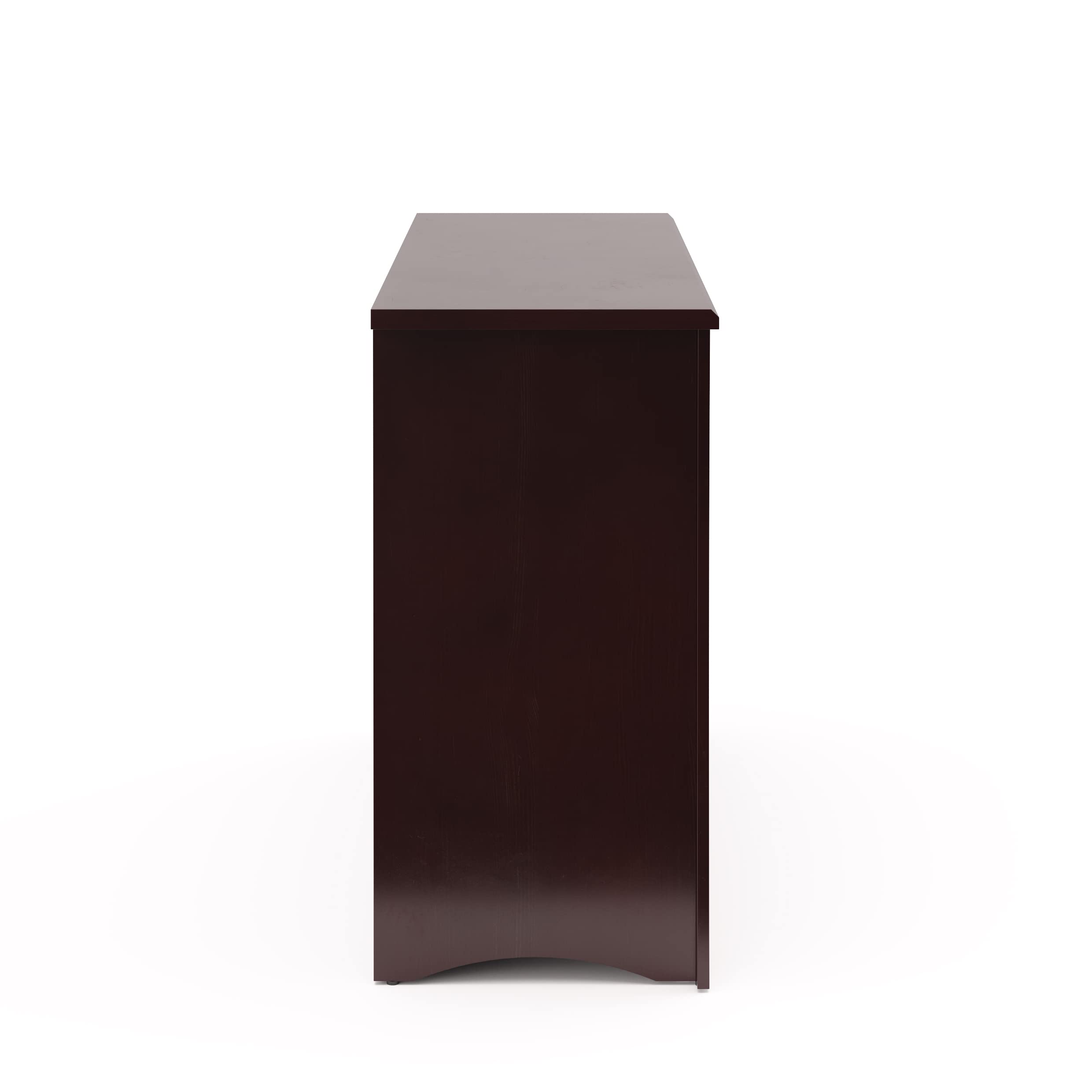 Storkcraft Crescent 3-Drawer Dresser in Espresso Finish - Baby & Kids Nursery Storage Organizer, Universal Design Chest with Drawers for Bedroom, Perfect for Toddler Room Organization and Clothes Storage