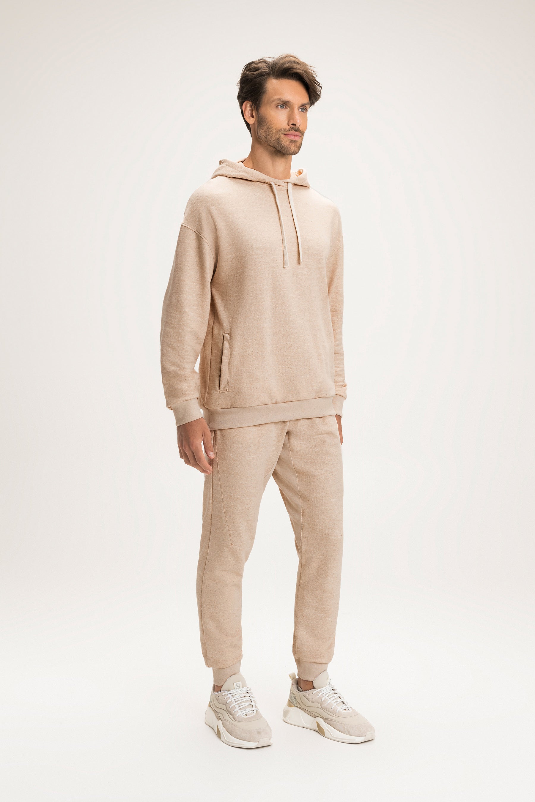Men's Green Hooded Sweatshirt - Soft Cotton Pullover for Casual Wear & Outdoor Activities | Perfect for Fall & Winter Fashion