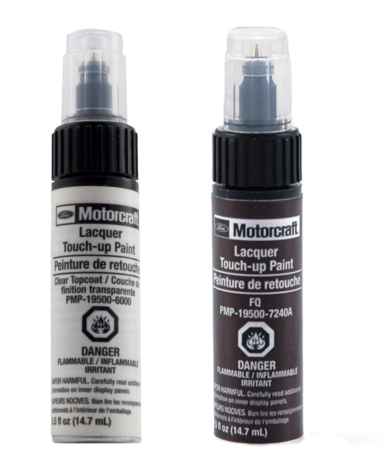 Genuine Ford Motorcraft Bordeaux Reserve FQ Touch Up Paint Kit with Clear Top Coat - Perfect for Car Scratches, Chips & DIY Auto Repairs