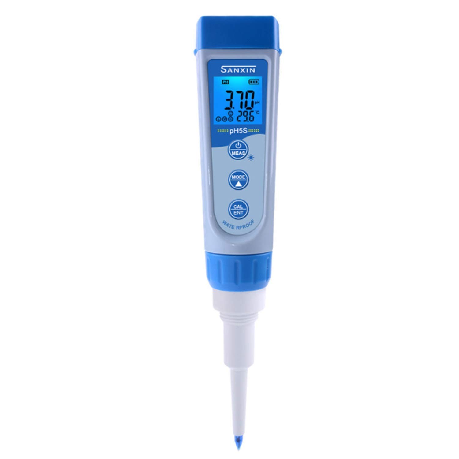 KXA PH5S Digital pH Meter -2.00~16.00 Range, Waterproof Pen Type Food pH Tester for Cheese, Fruits, Wine, Honey & Aquariums | Perfect for Home Brewing, Gardening, and Water Quality Testing