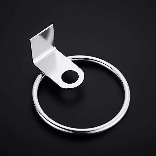 DLPPPA Aluminum Towel Ring - Rust-Free Round Towel Hanger for Bathroom, Kitchen & Spa - No Drill Space-Saving Wall Mount Towel Rack for Home Decor