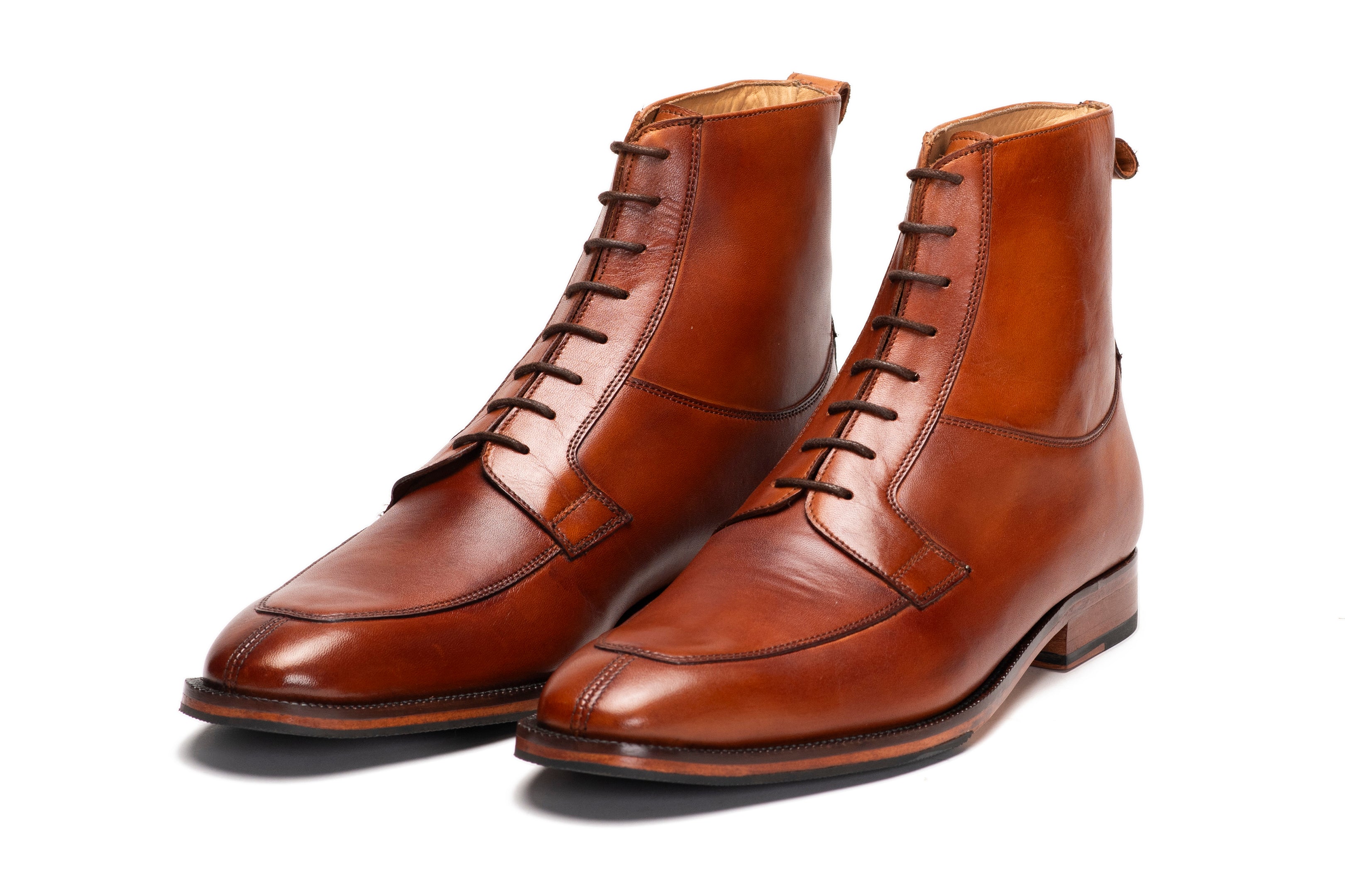 Stylish Tan Derby Boots for Women - Comfortable & Fashionable Footwear for Casual Outings & Work
