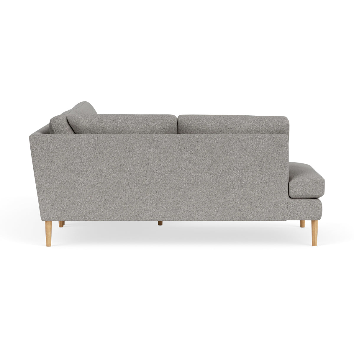 Astha Boucle Left Corner Sofa - Modern L-Shaped Sectional Couch for Living Room, Lounge & Office - Soft Fabric Upholstery, Comfortable Seating for Home Decor