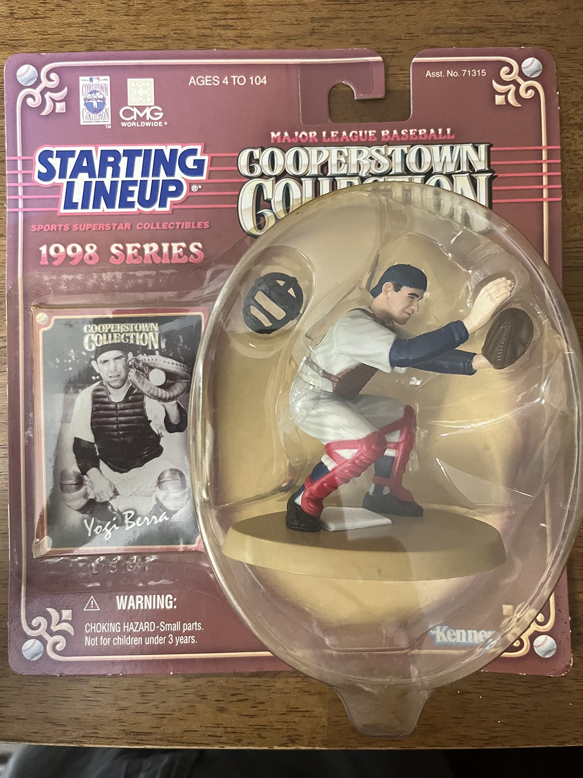1998 Yogi Berra 5 Inch Collectible Baseball Figure - Perfect for MLB Memorabilia Displays, Sports Fan Gifts & Yankees Collector Showcases
