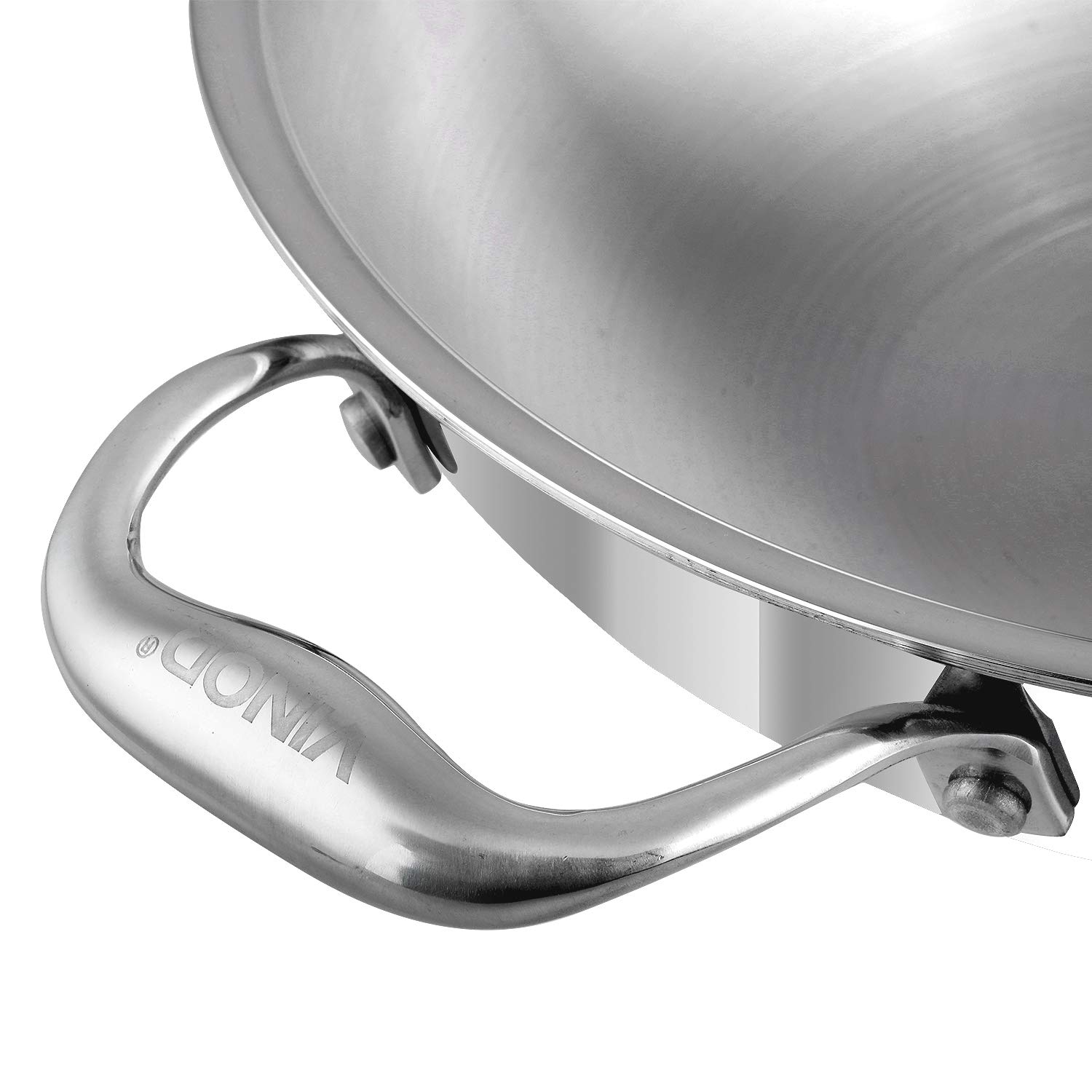 Vinod Platinum Triply Stainless Steel Cookware Set - 2 Piece Induction Base Combo (1.5L Deep Kadai with Lid & 20cm Fry Pan) | Durable 5-Year Warranty | Perfect for Indian Cooking, Stir Frying & Deep Frying | Ideal for Home Kitchens & Restaurants