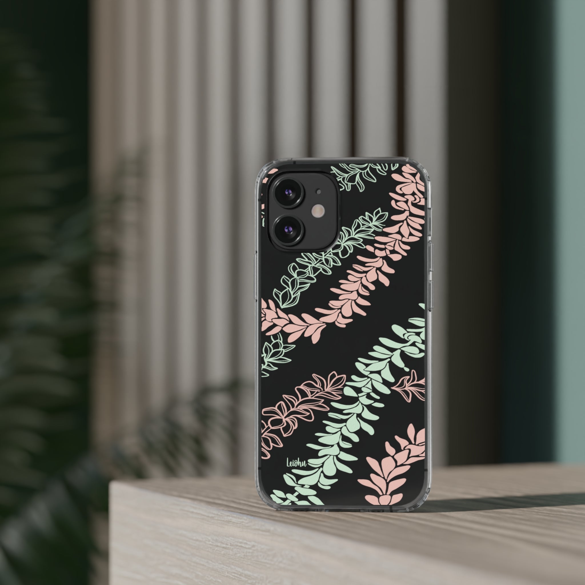 Groovy Pua Melia Clear Phone Case - Slim Protective Cover for iPhone 13, 12, 11 | Shatterproof & Scratch-Resistant | Perfect for Everyday Use, Travel & Outdoor Activities