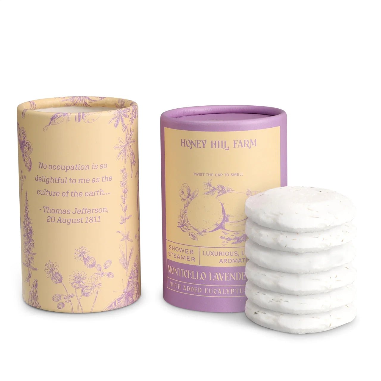 Monticello Lavender Shower Steamers for Relaxation - Aromatherapy Bath Bombs for Stress Relief & Better Sleep - Perfect for Spa Nights & Self-Care Routines