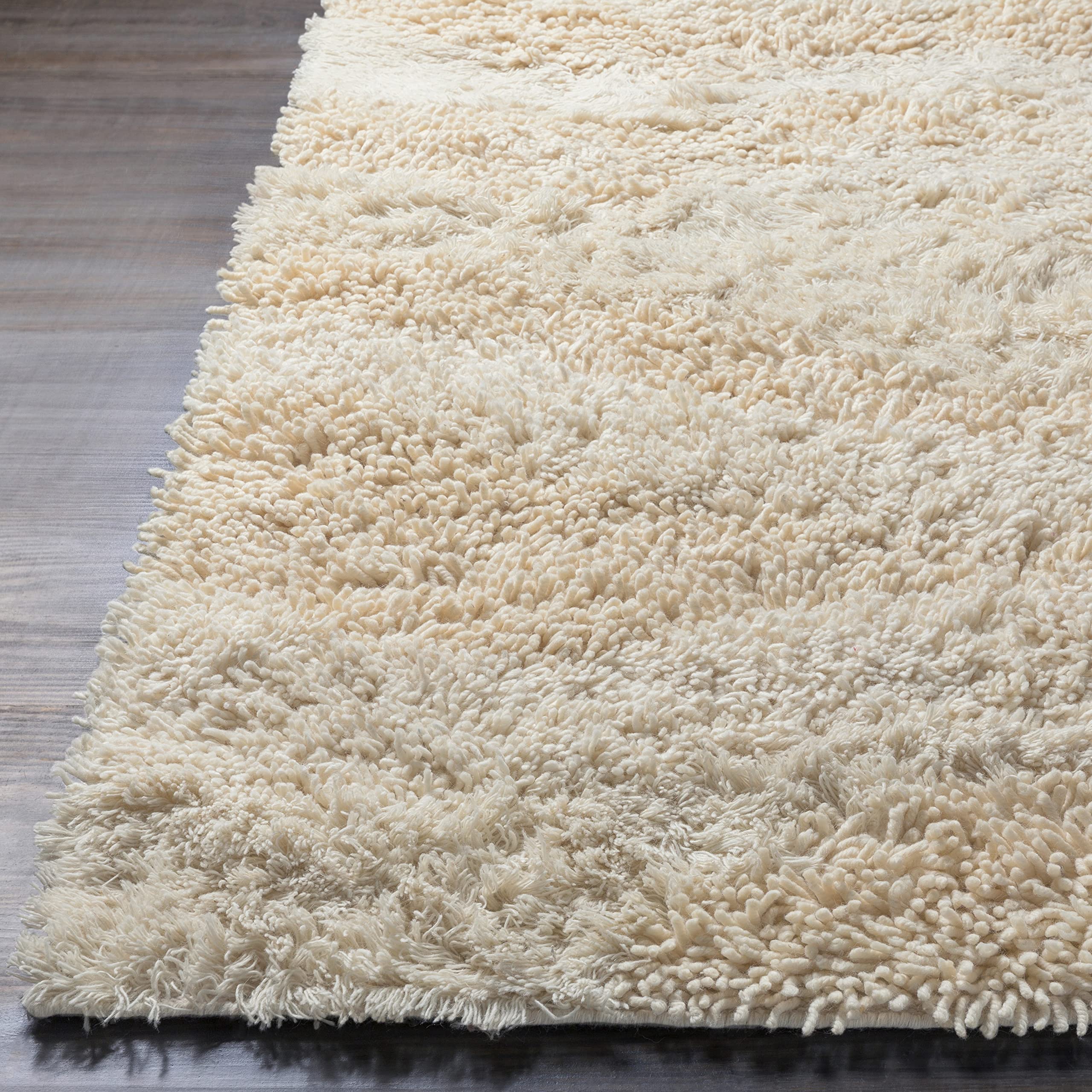 Mark&Day 4x6 Modern Wool Area Rug - Soft Cream & Grey Carpet for Living Room, Bedroom, Kitchen | Non-Slip & Durable (3'6