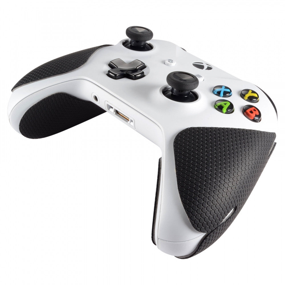 eXtremeRate Anti-Skid Sweat Absorbent Handle Grips for Xbox One X & S Controller - Black | Enhanced Grip for Gaming Comfort | Perfect for Long Gaming Sessions & Competitive Play