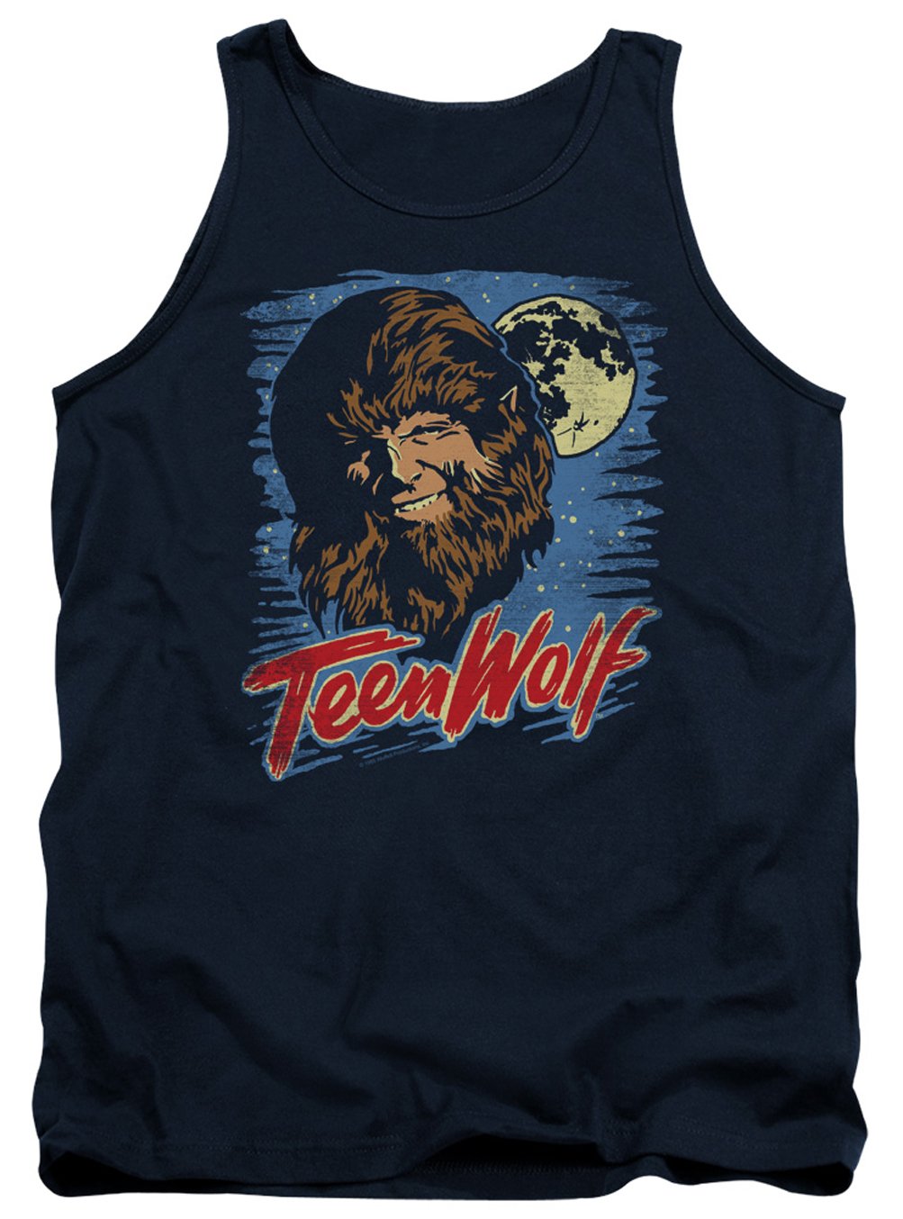 Men's Teen Wolf Graphic Tank Top - A&E Designs Moon Print Muscle Tee for Casual Wear, Gym & Summer Outfits