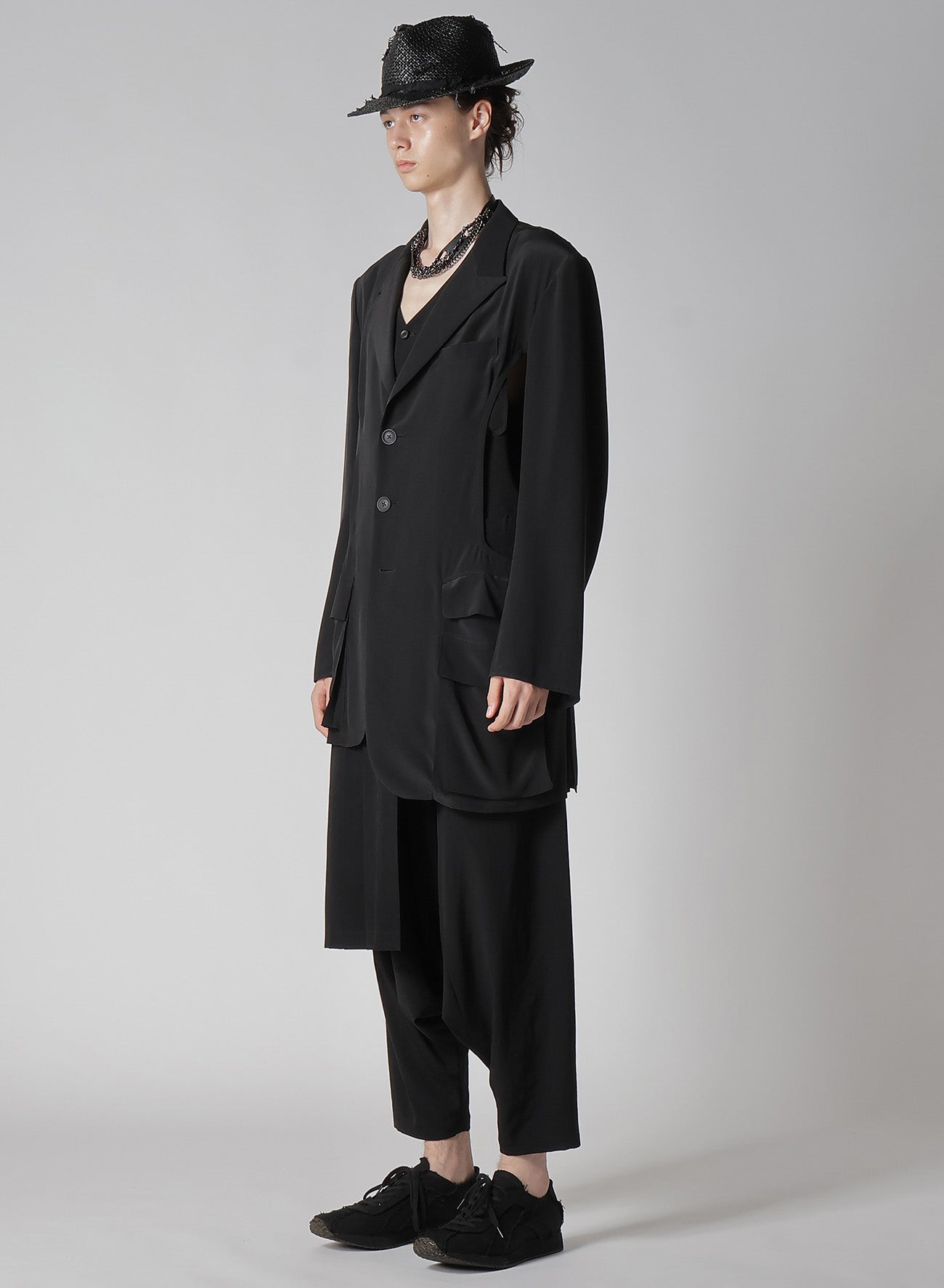 16M Crepe de Chine Side Opened Jacket - Elegant Women's Blazer for Office, Party & Evening Wear | Lightweight & Comfortable