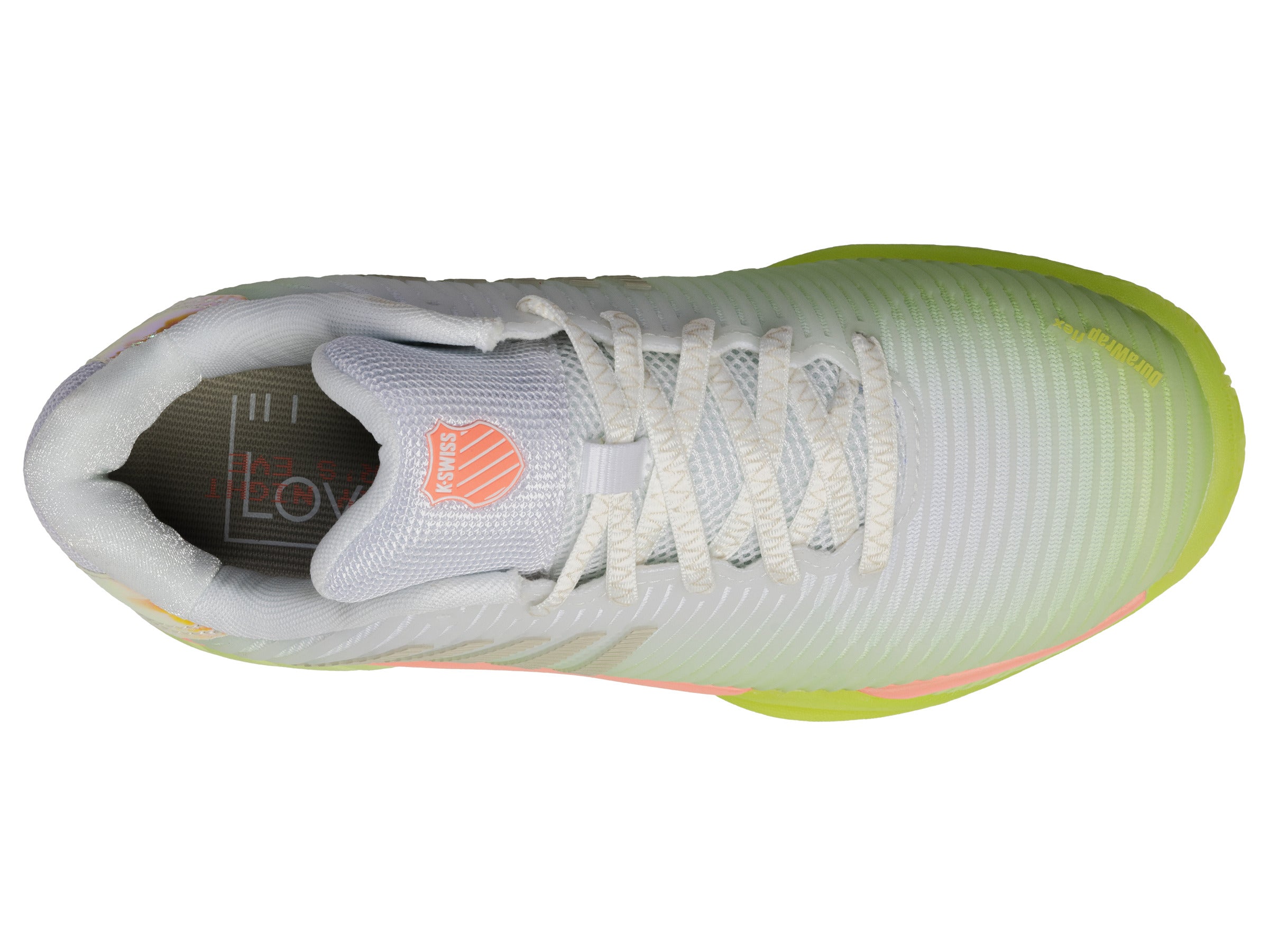 Hypercourt Express 2 Lucky in Love Women's Tennis Shoes - White/Lemon Frost/Beige | Lightweight Cushioned Court Sneakers for Women | Perfect for Tennis, Gym Workouts & Casual Wear