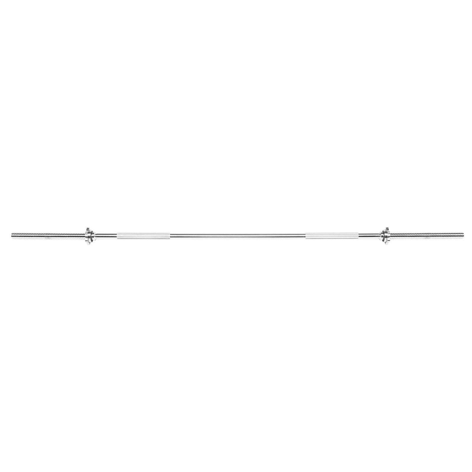 60-Inch Dumbbell Bar for Home Gym - Heavy Duty Strength Training Bar with Silver Finish - Perfect for Weightlifting, CrossFit & Full-Body Workouts