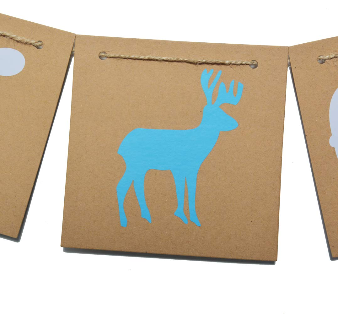 Qttier Buck or Doe Banner Garland - Gender Reveal Party Decorations for Baby Shower, Pregnancy Announcement & Nursery Decor | Perfect for Gender Reveal Parties, Baby Showers & Nursery Wall Decor