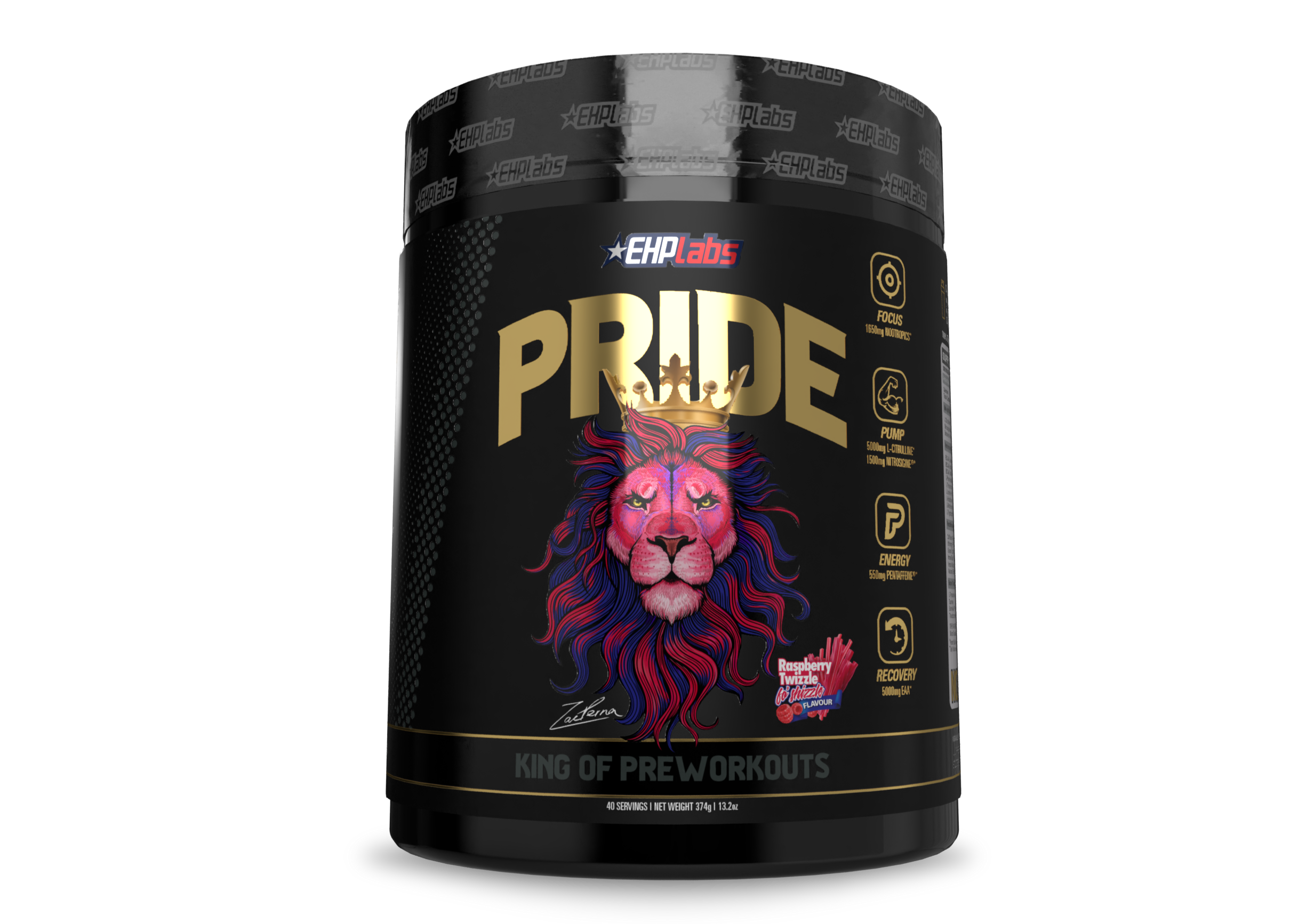 EHP Labs Pride Pre Workout Powder - 40 Servings | Energy & Focus Booster for Gym, Bodybuilding & Fitness Training | Best for Athletes & Workout Enthusiasts