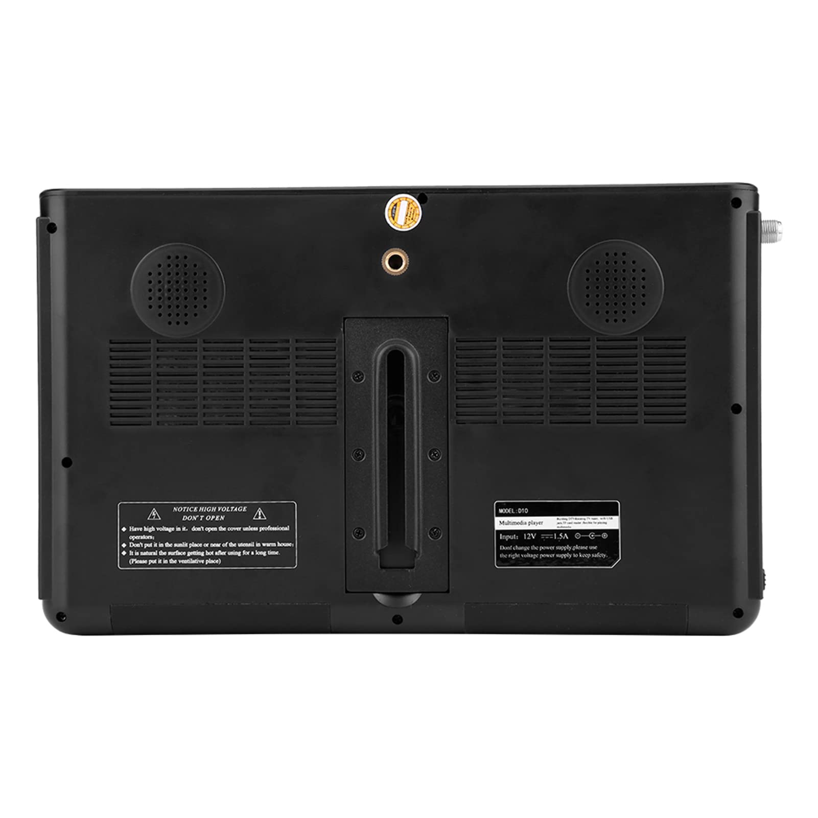 10 Inch 1080P Portable Car TV with ATSC Digital Tuner - HD Screen, FM Radio, SD/TF Card & USB Support - Perfect for Road Trips, Camping and RV Entertainment